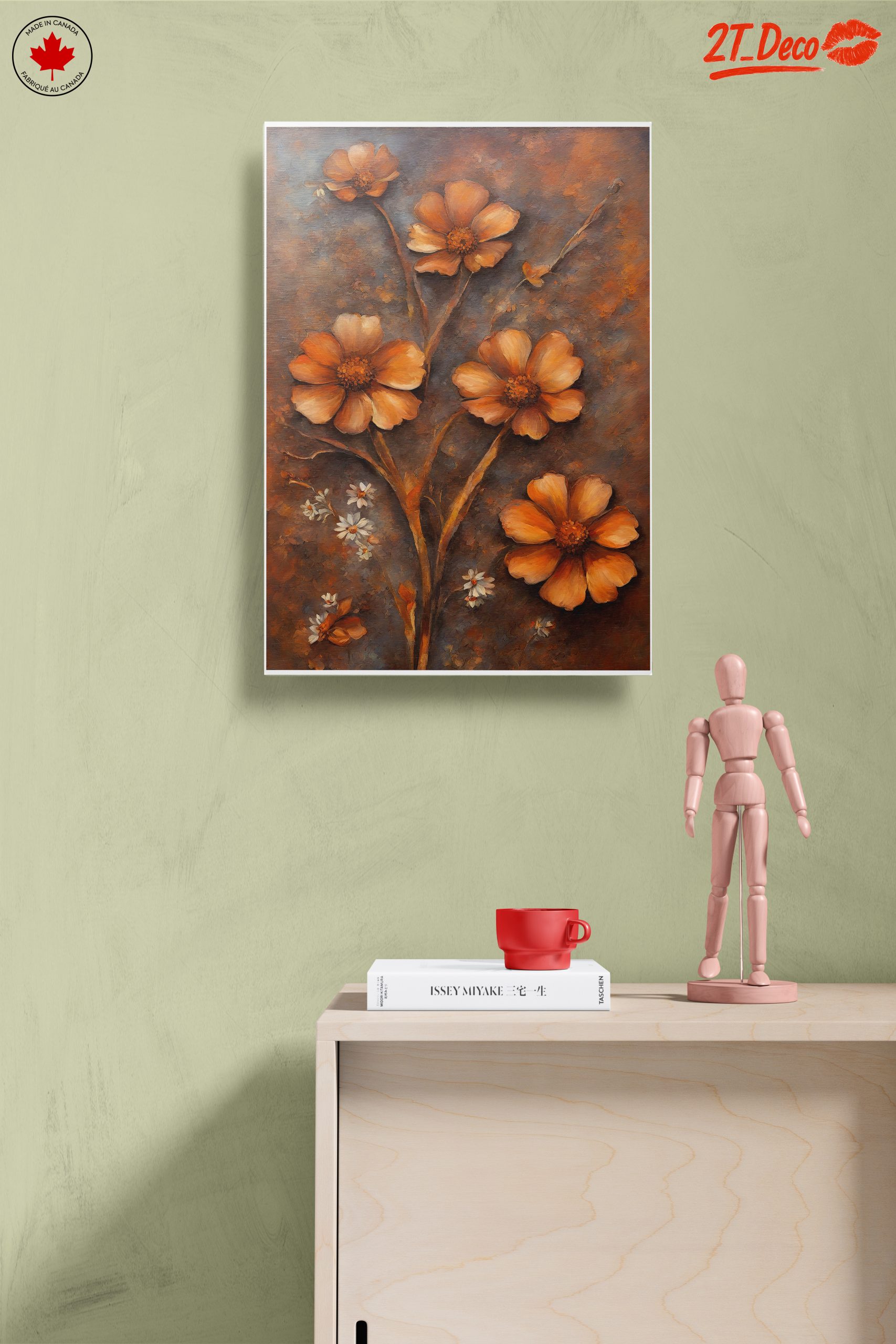 Charming Floral Arrangement in Rustic Tones - Image 14