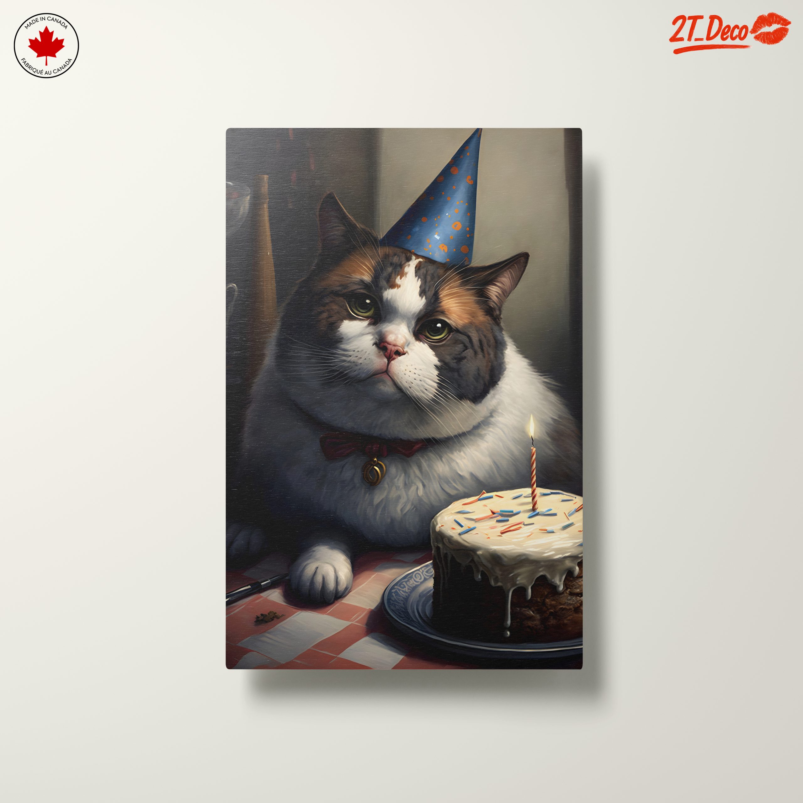 Adorable Cat Birthday Celebration Artwork - Image 10