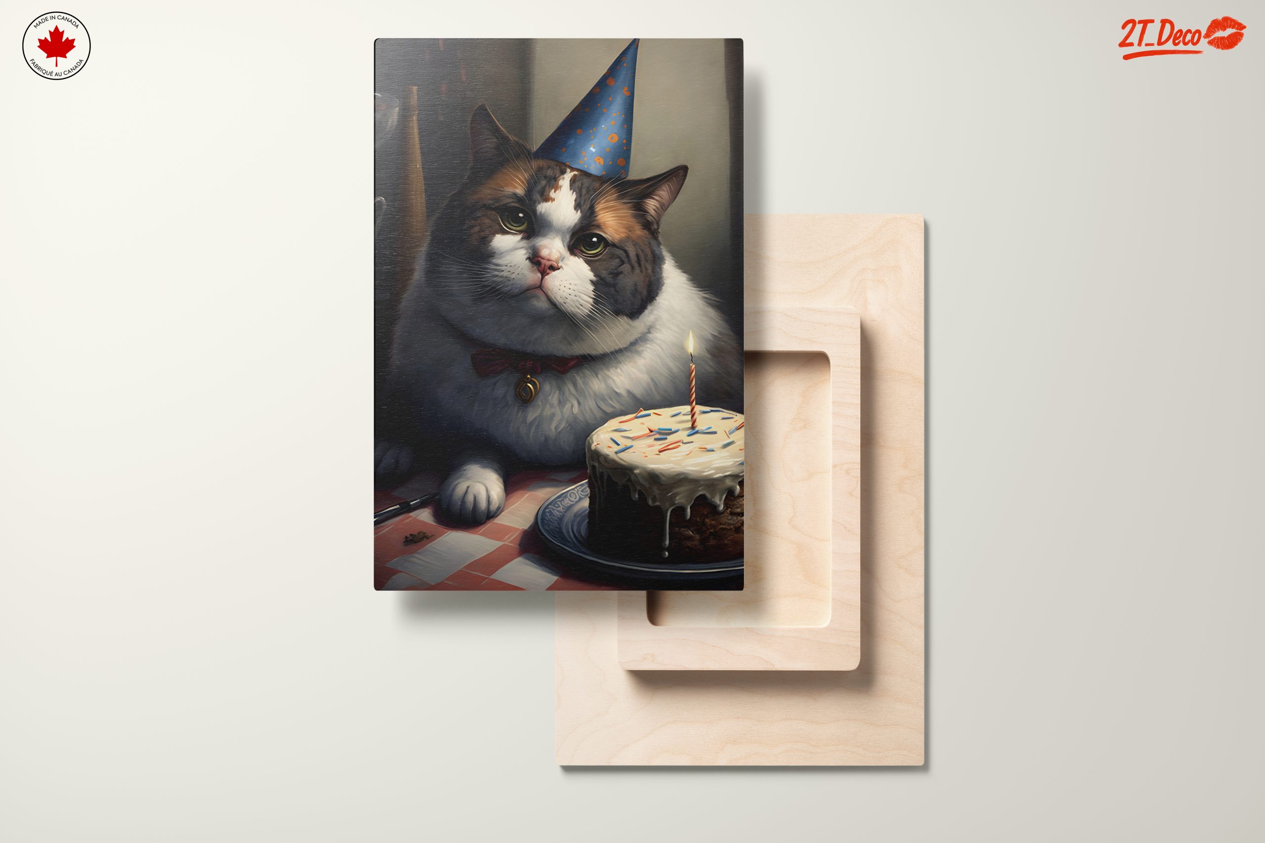 Adorable Cat Birthday Celebration Artwork - Image 11