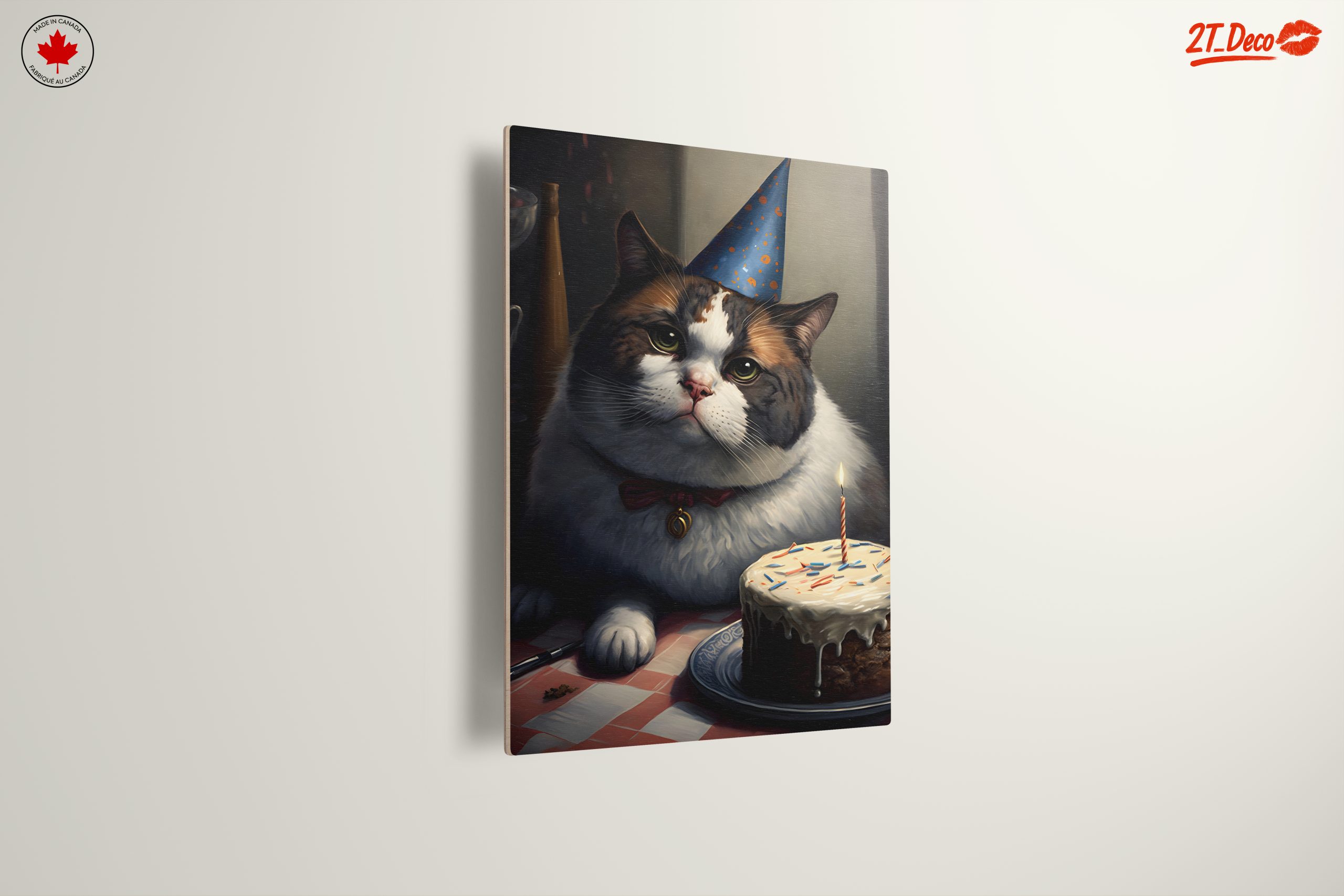 Adorable Cat Birthday Celebration Artwork - Image 13