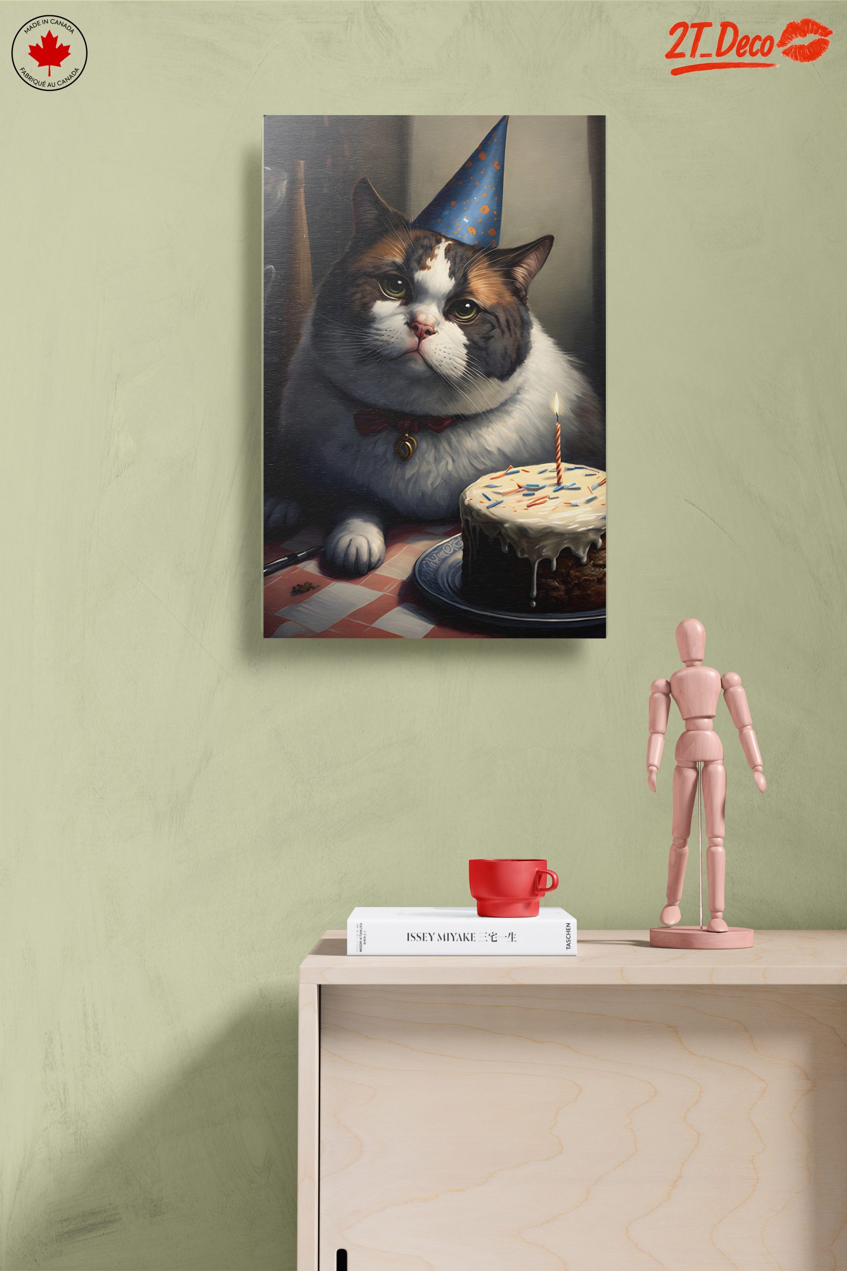 Adorable Cat Birthday Celebration Artwork - Image 14