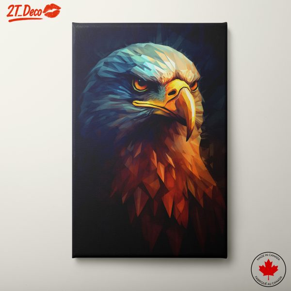 Stylized Geometric Eagle Art