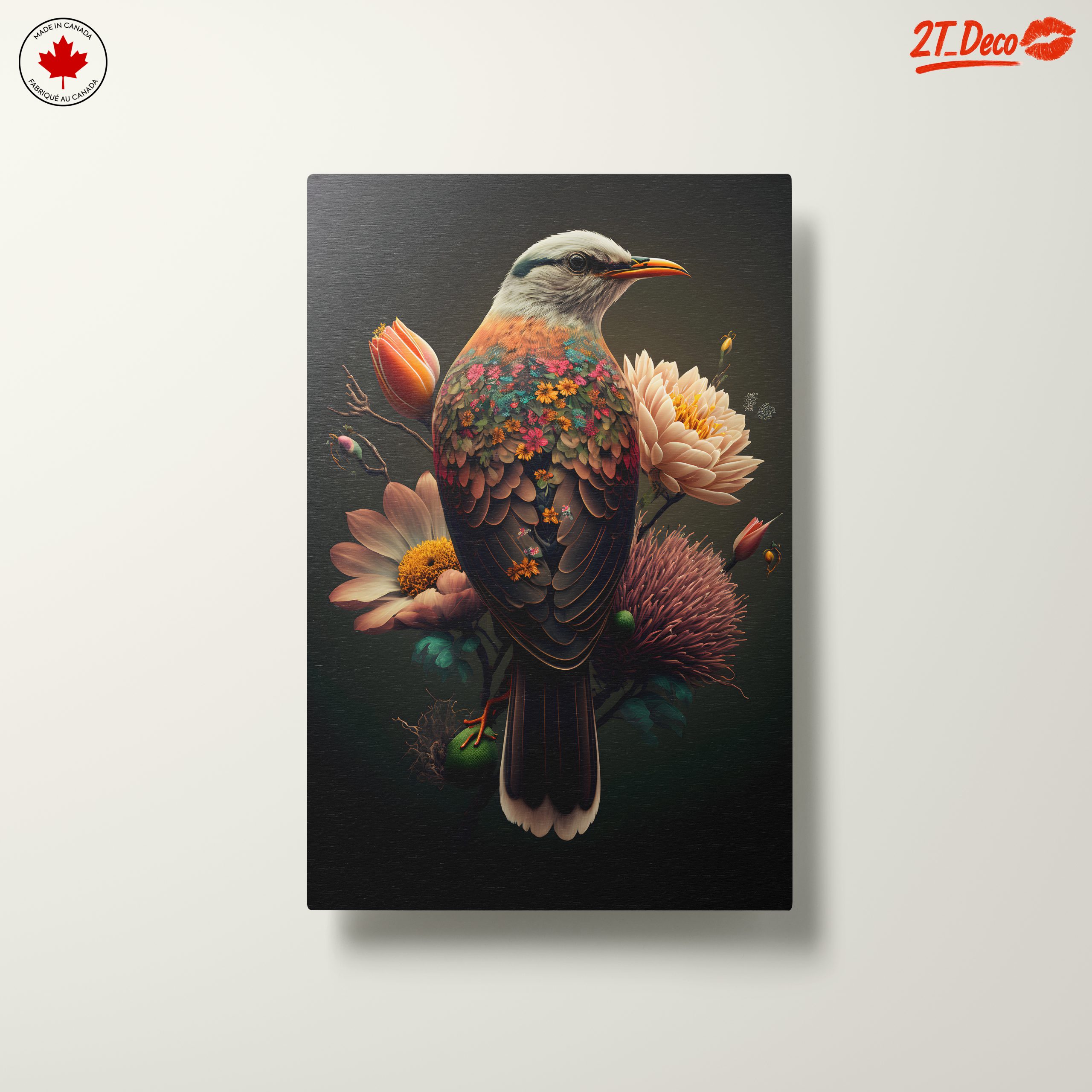 Colorful Botanical Bird Artwork - Image 10