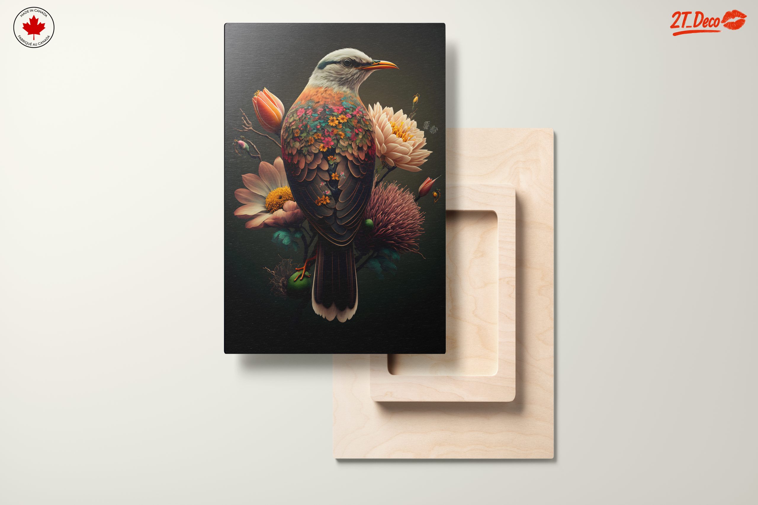 Colorful Botanical Bird Artwork - Image 11