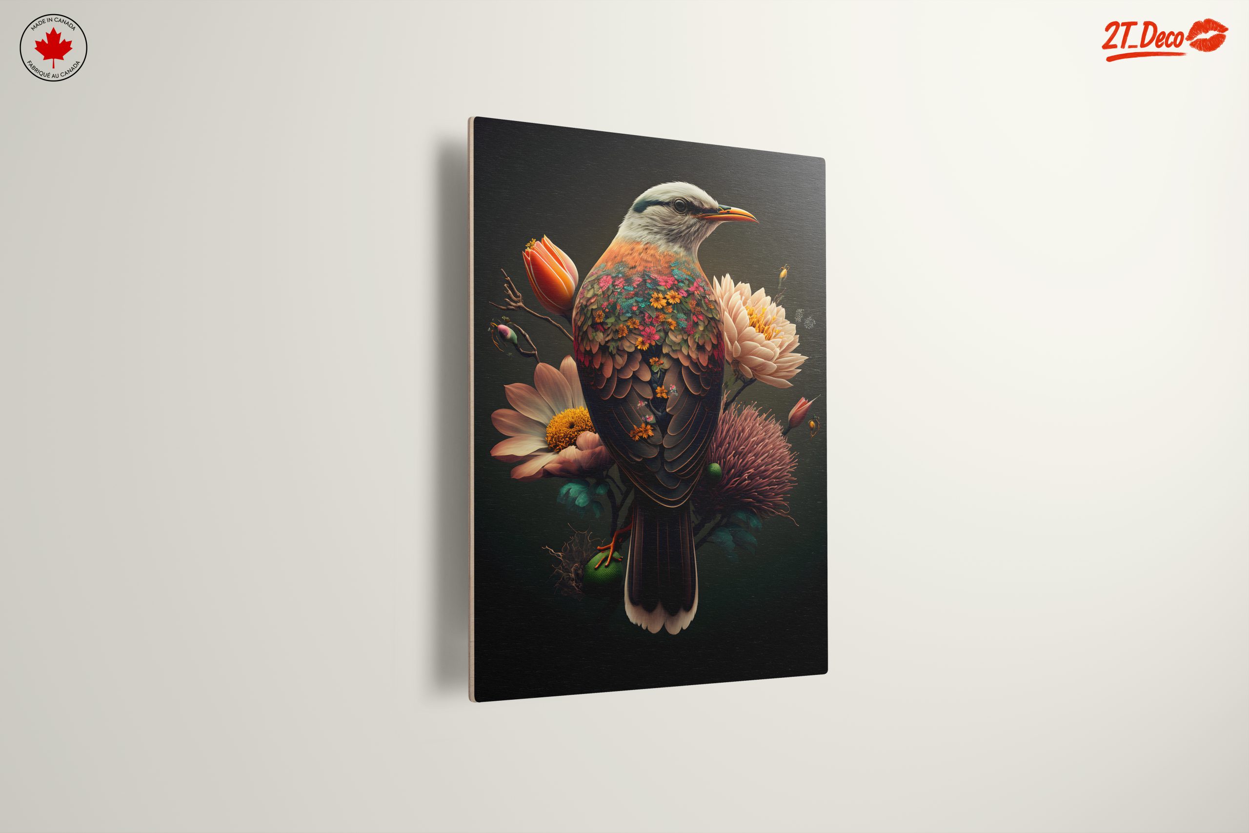Colorful Botanical Bird Artwork - Image 13
