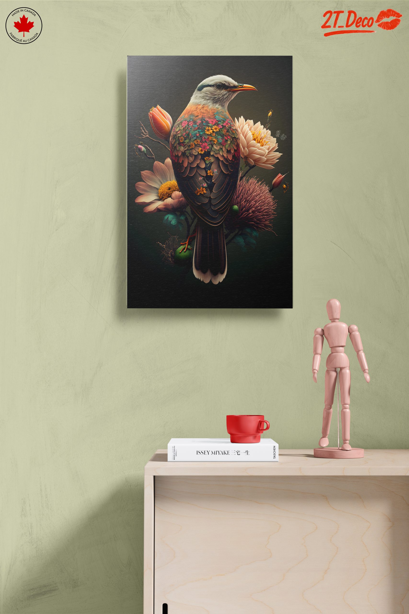 Colorful Botanical Bird Artwork - Image 14