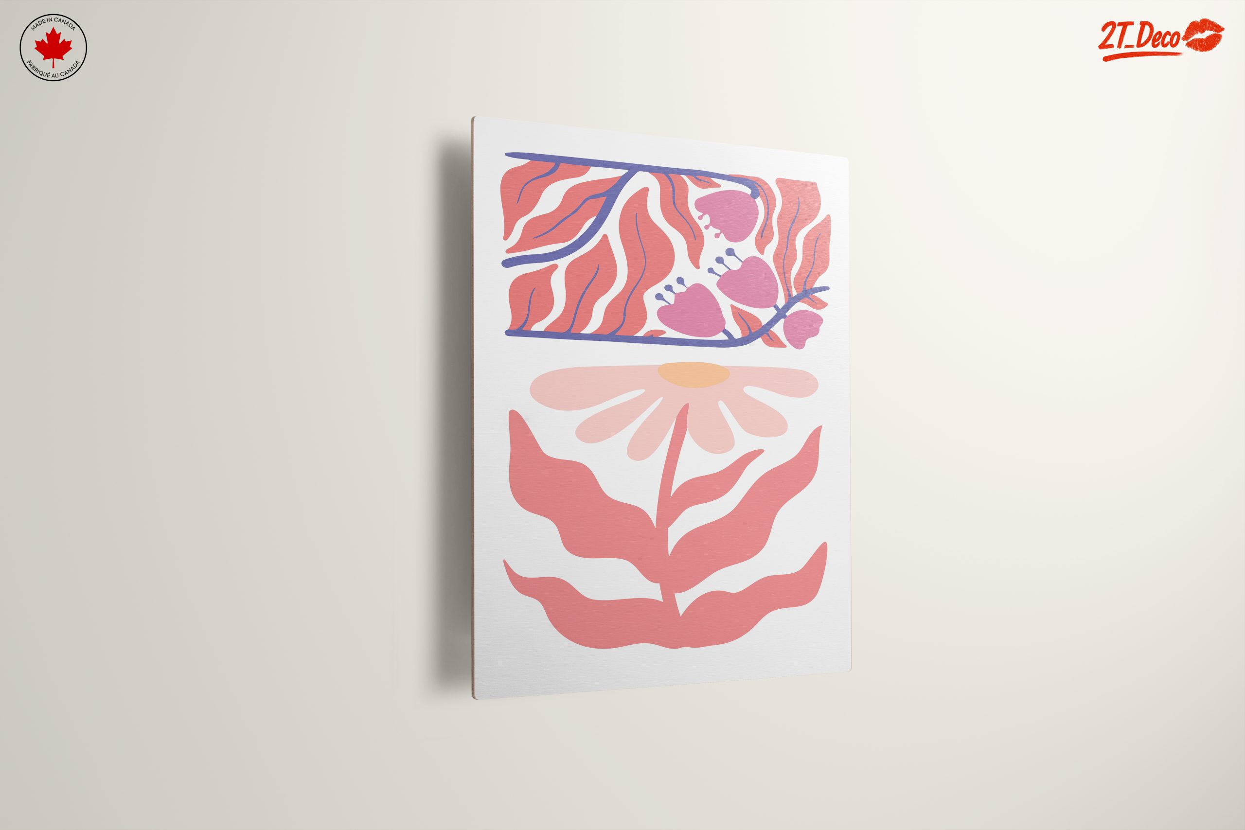 Stylized Floral Design with Leaves and Flowers - Image 13