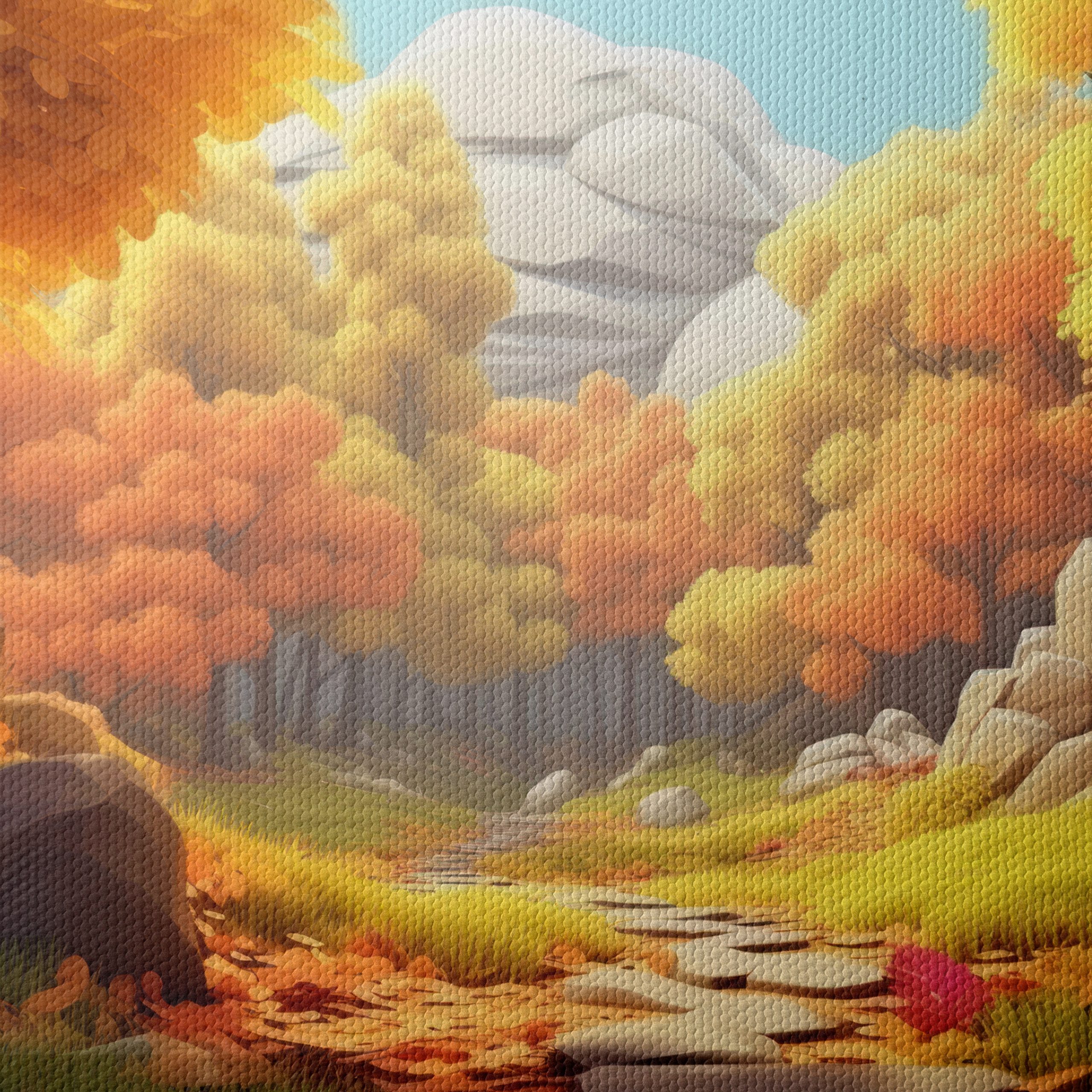 Autumn Forest Landscape with Vibrant Foliage - Image 4