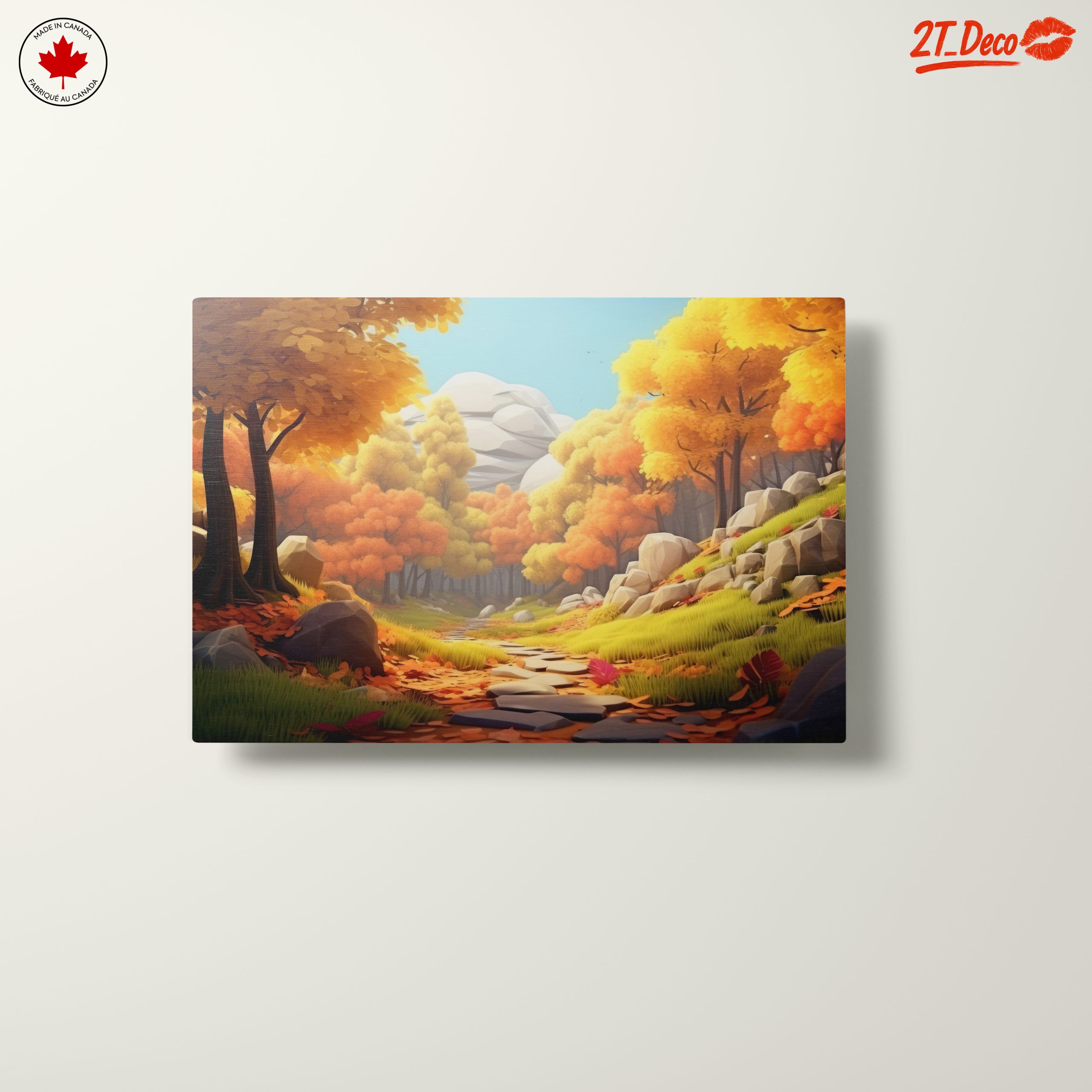 Autumn Forest Landscape with Vibrant Foliage - Image 10