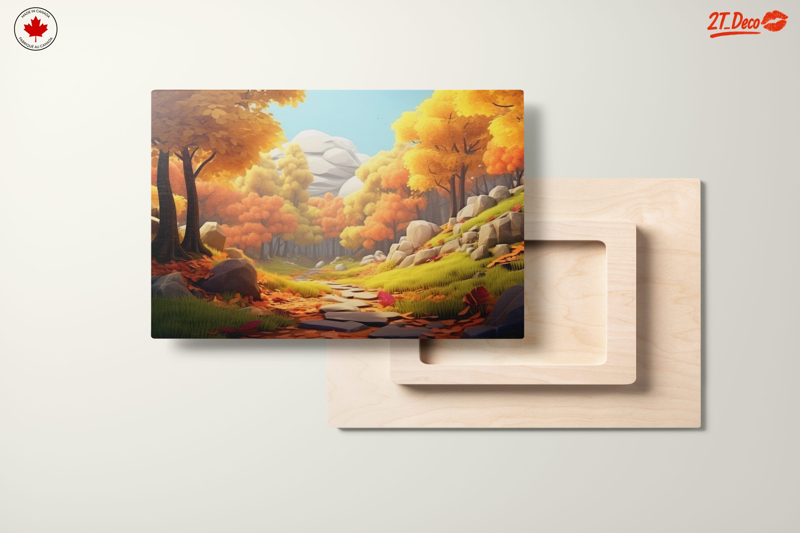 Autumn Forest Landscape with Vibrant Foliage - Image 11