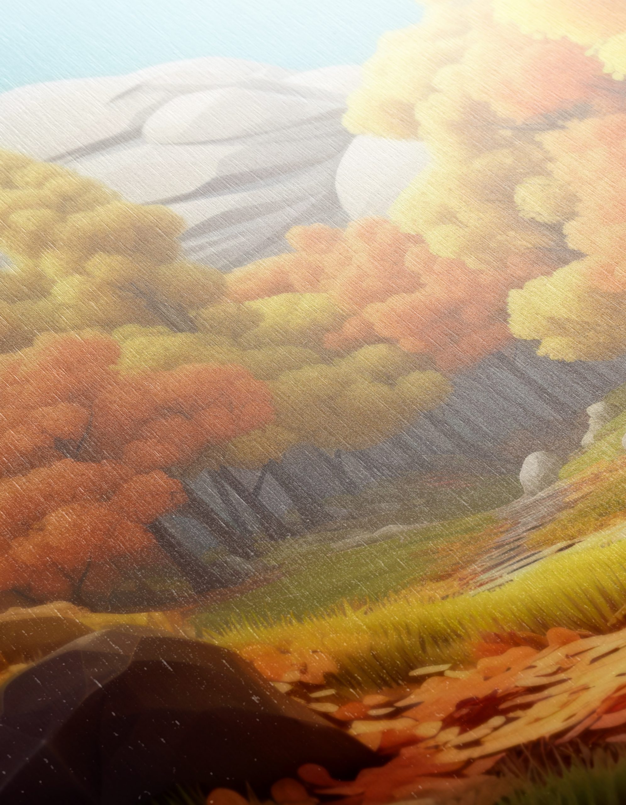Autumn Forest Landscape with Vibrant Foliage - Image 12