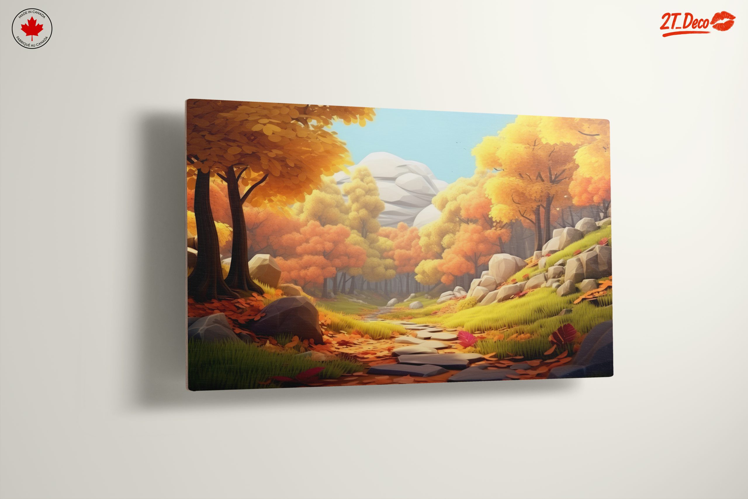 Autumn Forest Landscape with Vibrant Foliage - Image 13