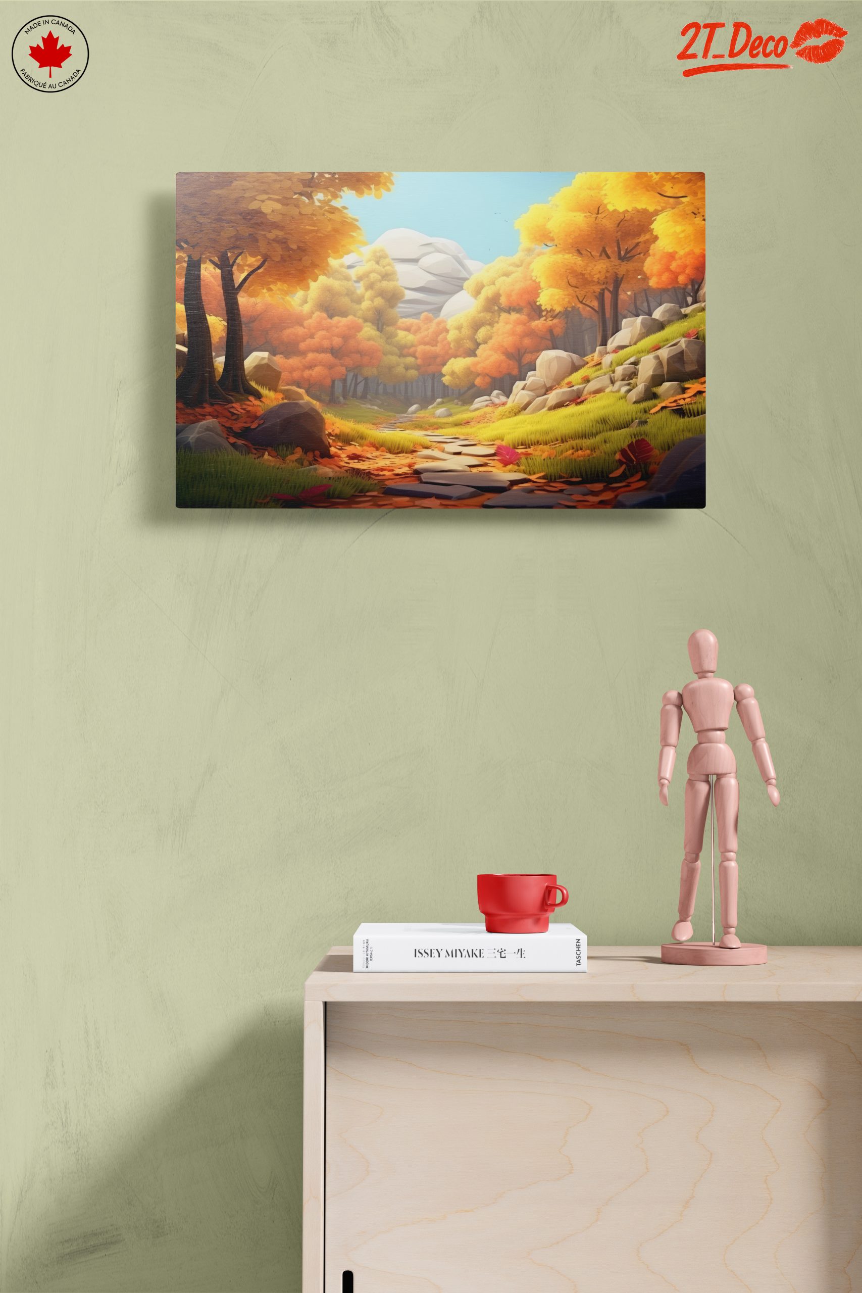 Autumn Forest Landscape with Vibrant Foliage - Image 14