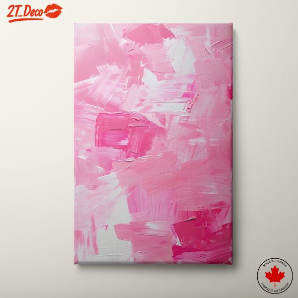 Vibrant Abstract Pink Art