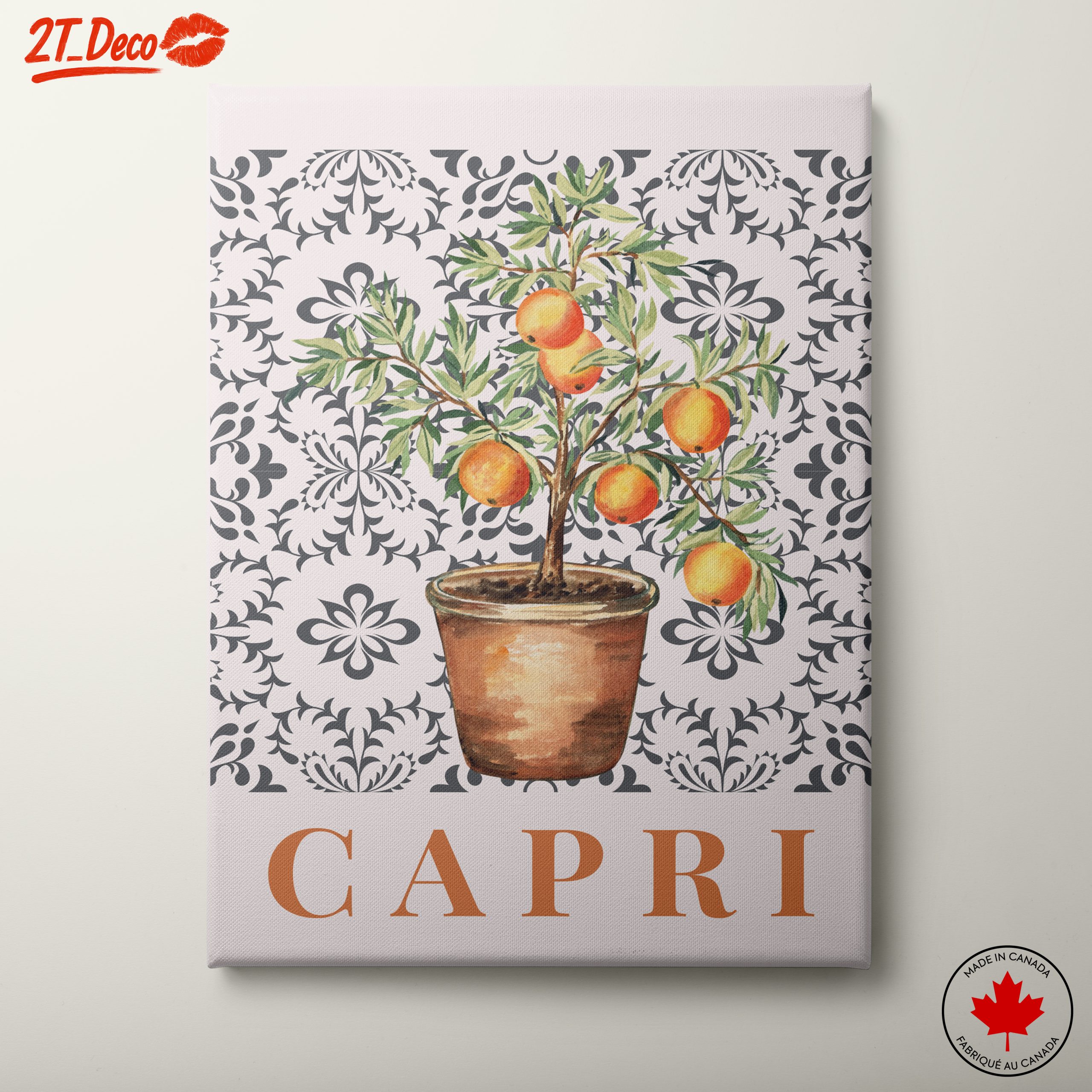 Capri Orange Tree Botanical Art