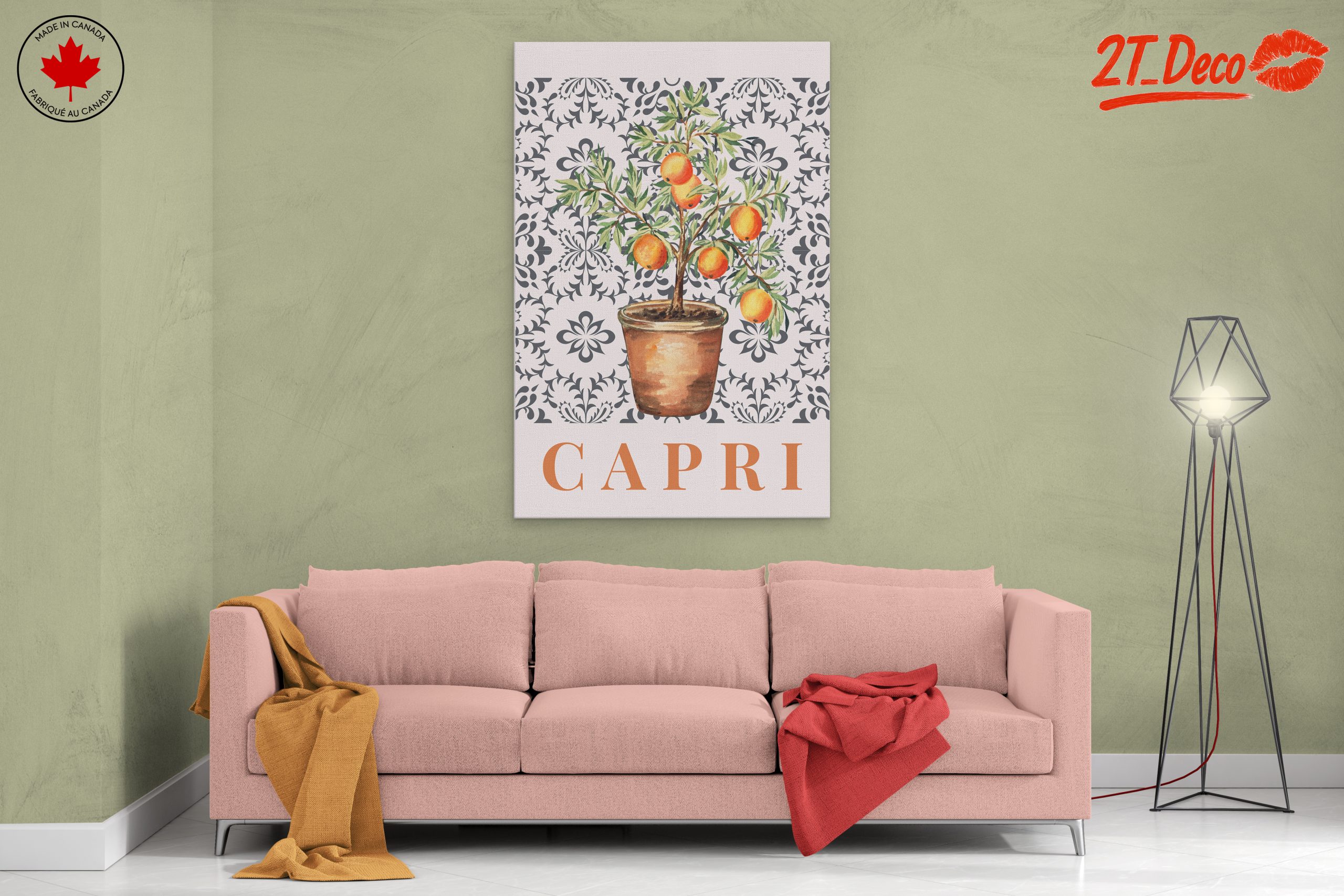 Capri Orange Tree Botanical Art - Image 2