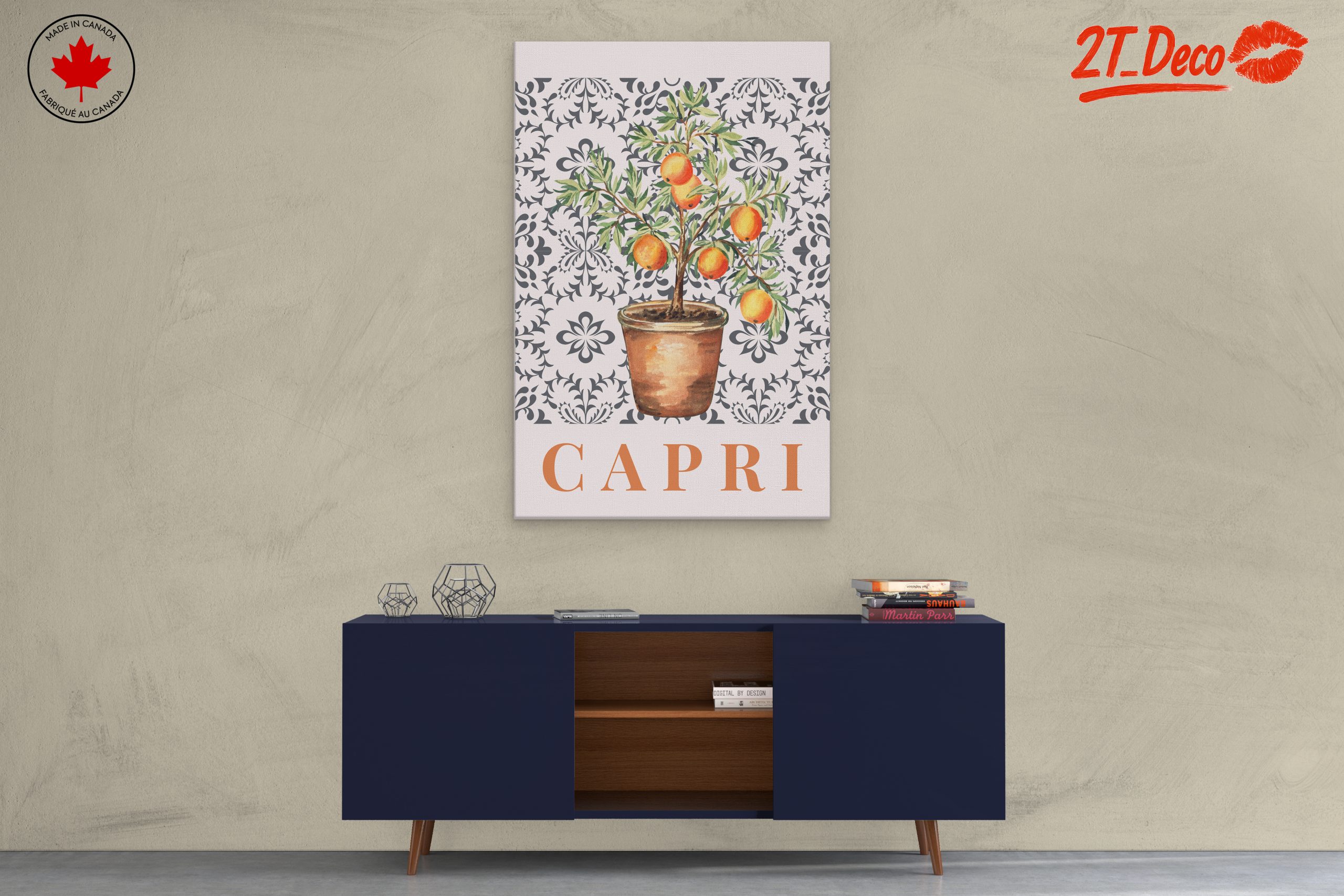 Capri Orange Tree Botanical Art - Image 3