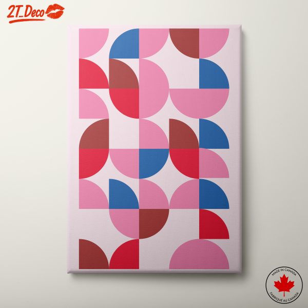 Vibrant Geometric Abstract Shapes Art