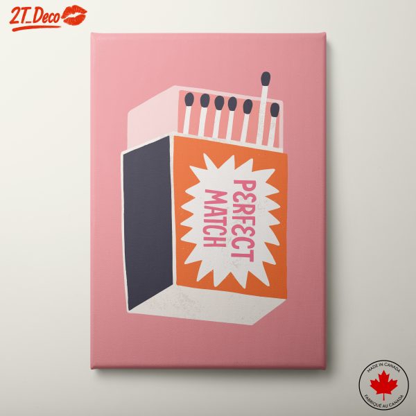 Perfect Match Bold Typography Art