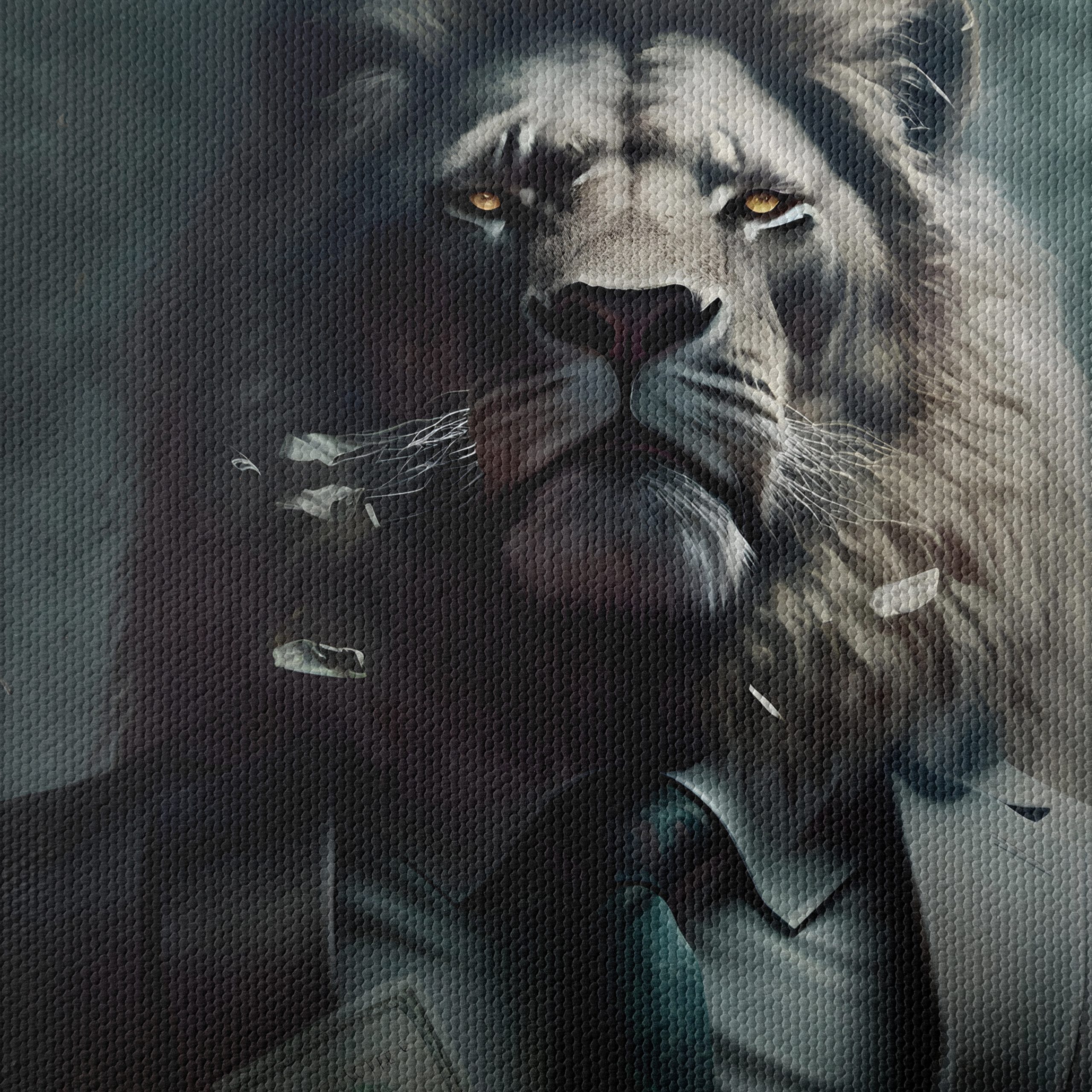 Majestic Lion in a Suit with Money - Image 4