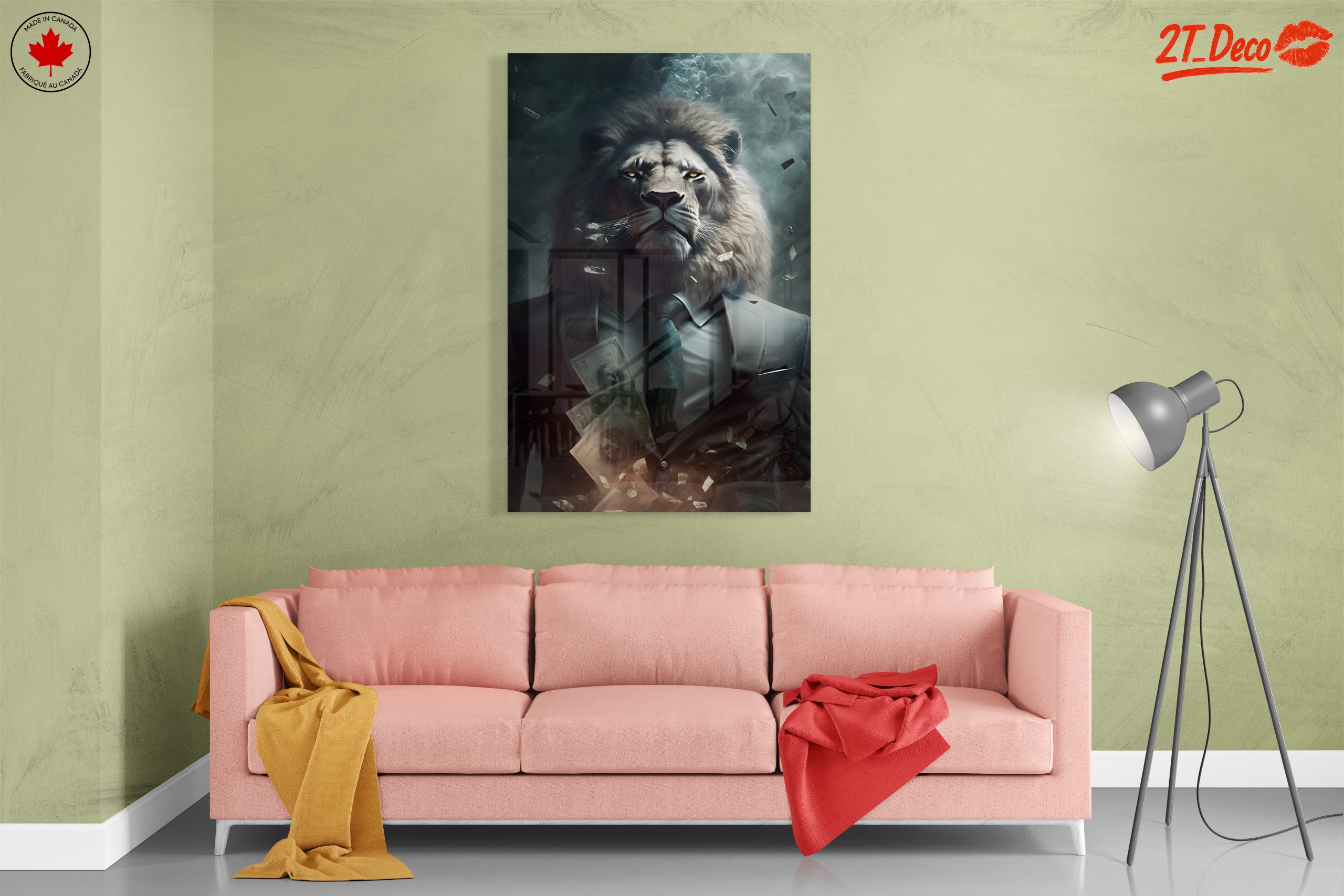 Majestic Lion in a Suit with Money - Image 7