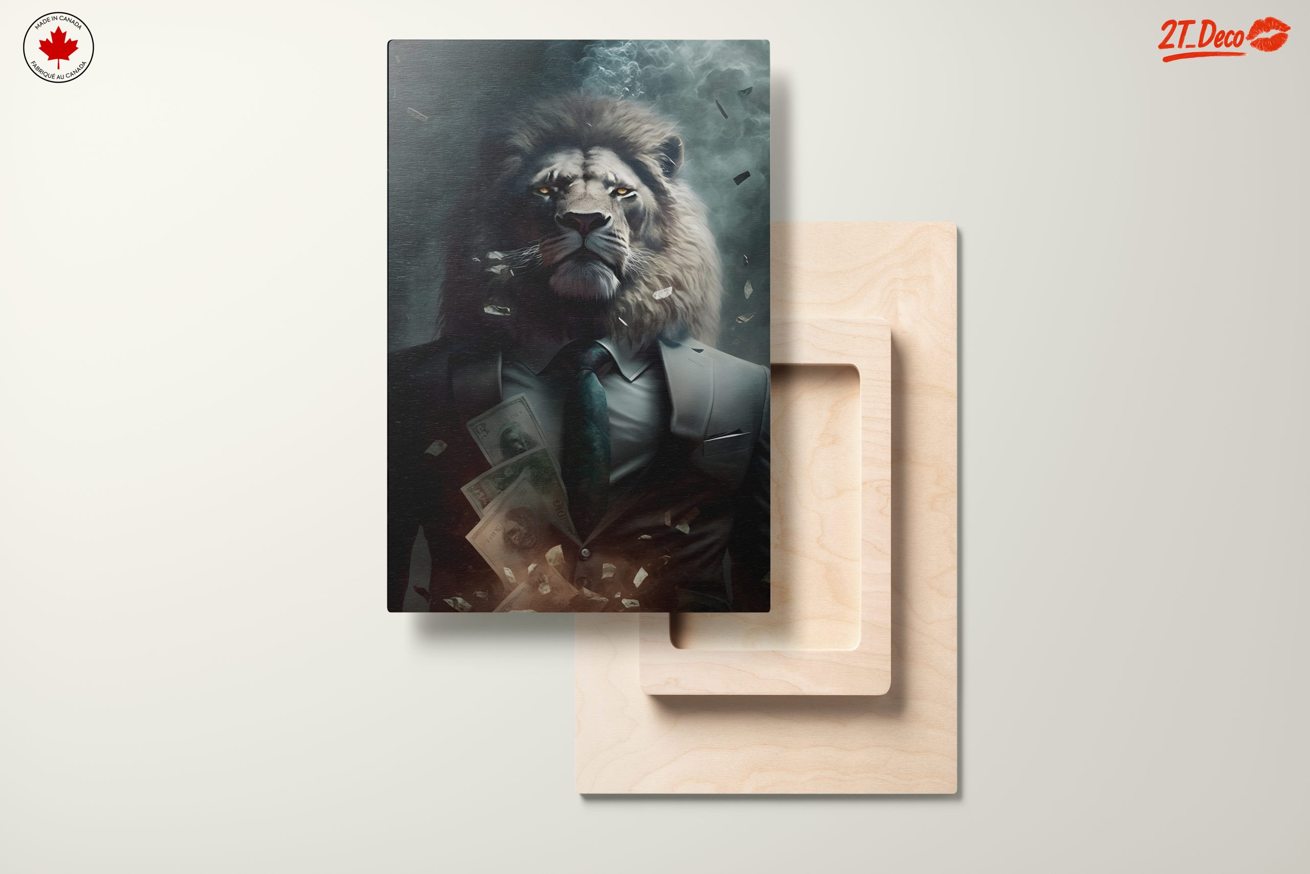 Majestic Lion in a Suit with Money - Image 11