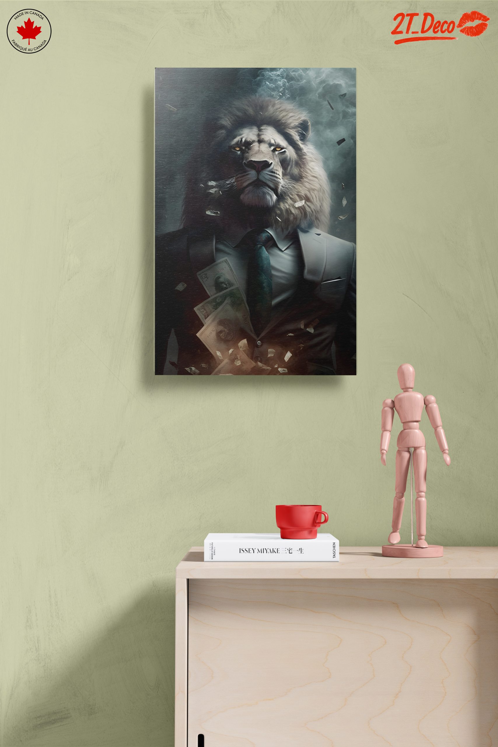 Majestic Lion in a Suit with Money - Image 14
