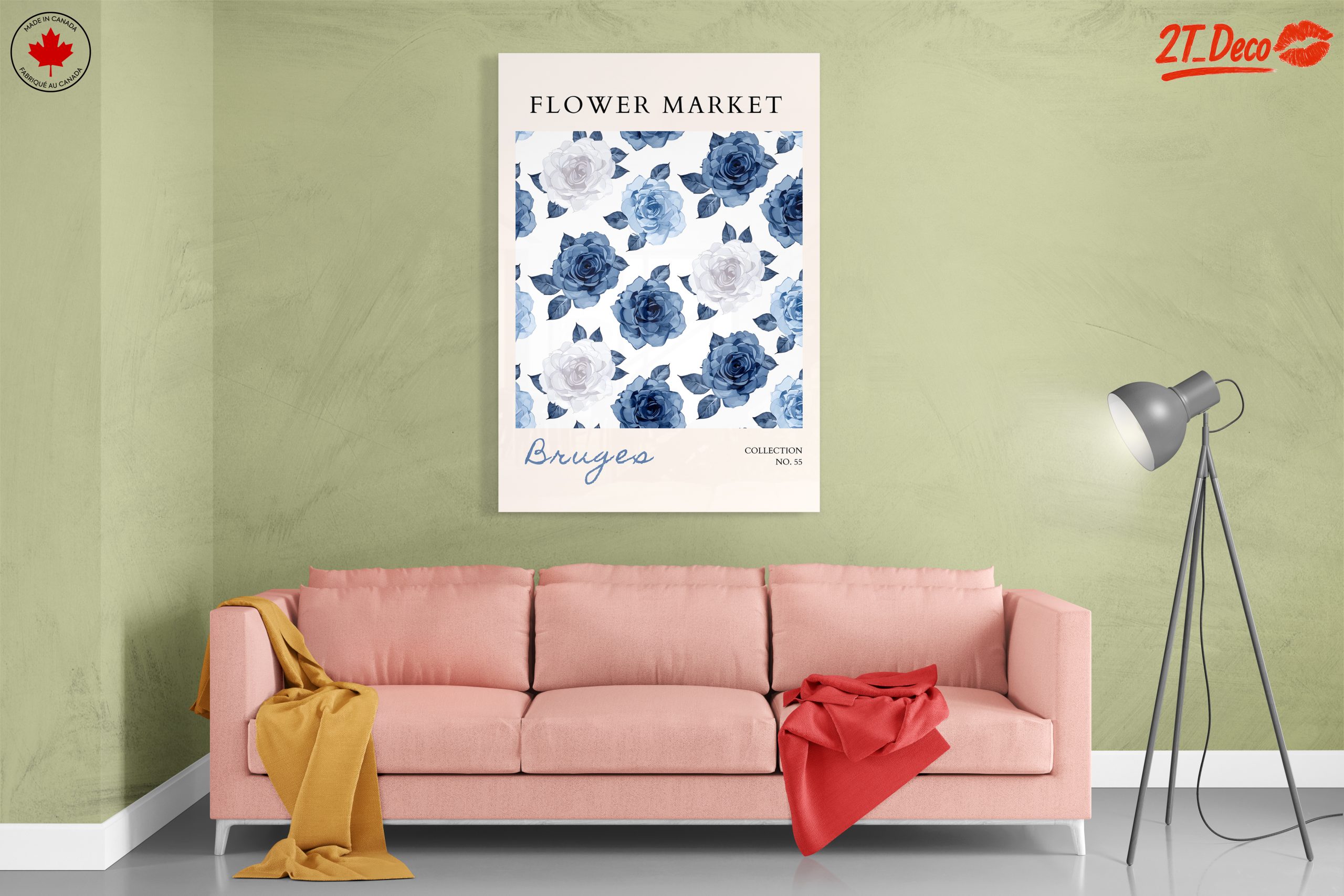 Blue and White Floral Design Inspired by Bruges - Image 7
