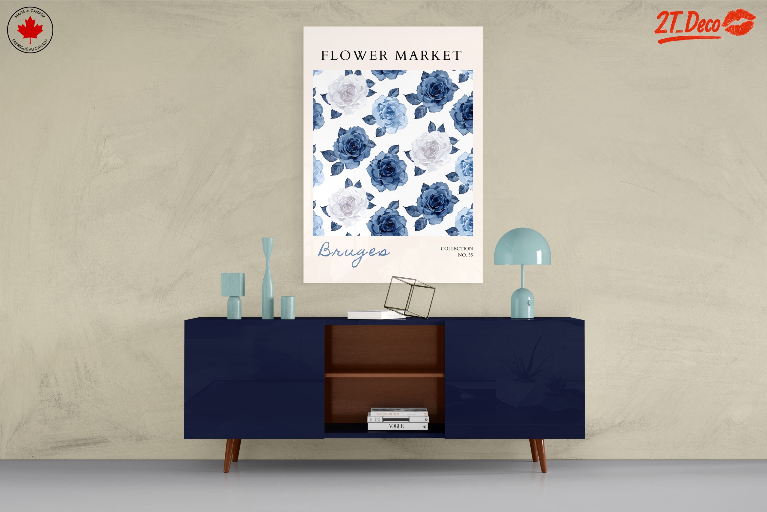 Blue and White Floral Design Inspired by Bruges - Image 8