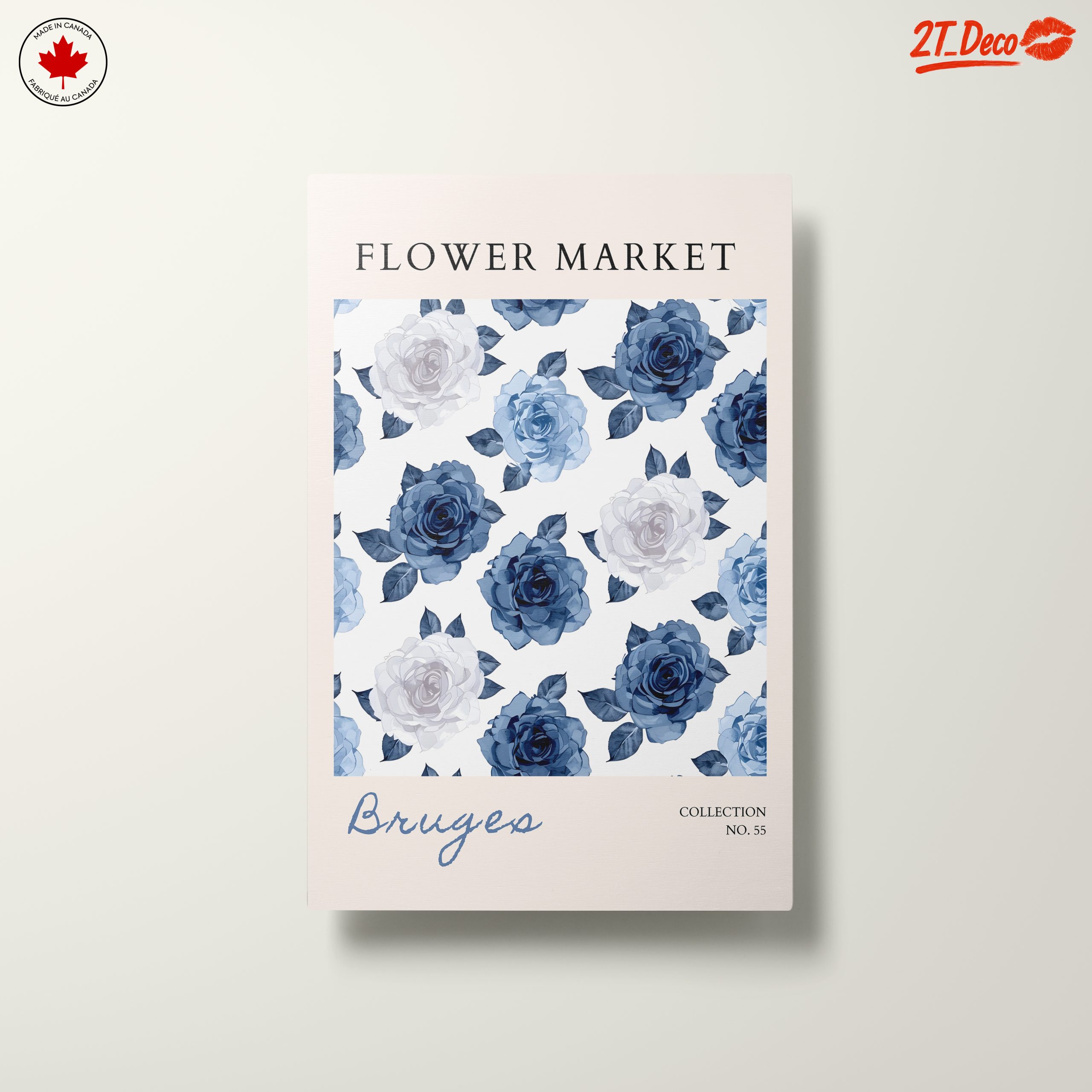 Blue and White Floral Design Inspired by Bruges - Image 10