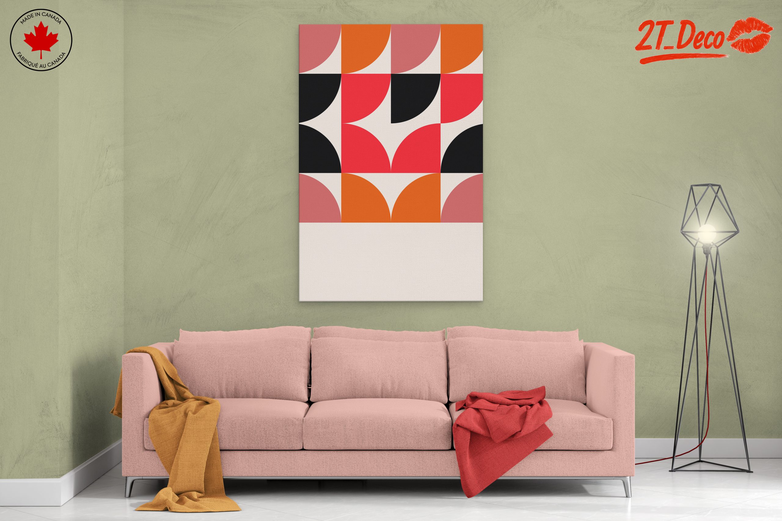 Colorful Geometric Abstract Art for Home - Image 2