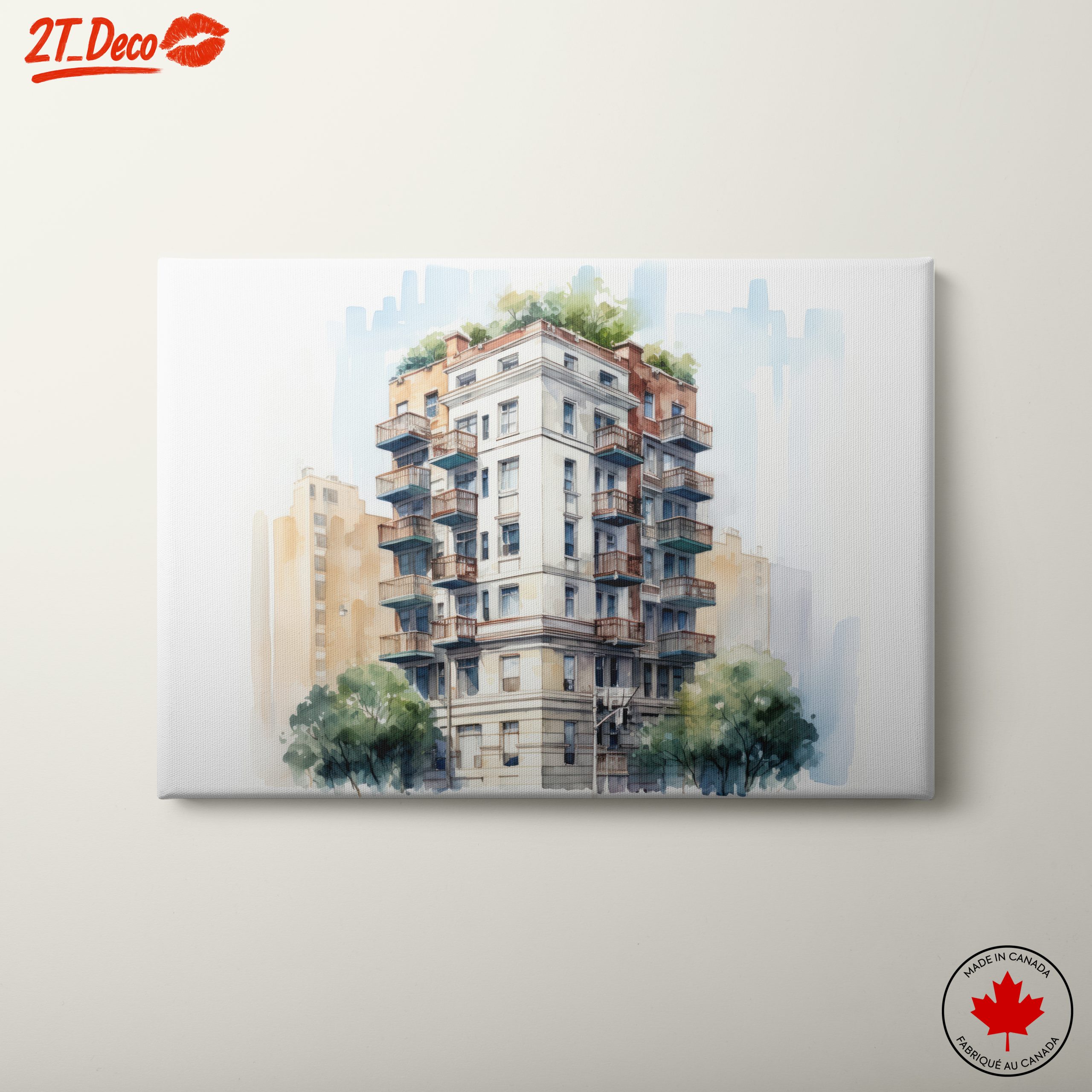 Contemporary Urban Building Artwork