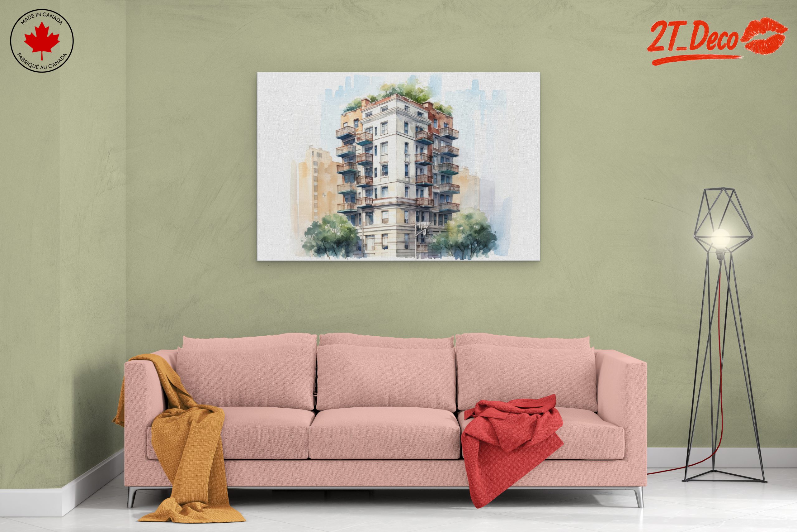 Contemporary Urban Building Artwork - Image 2
