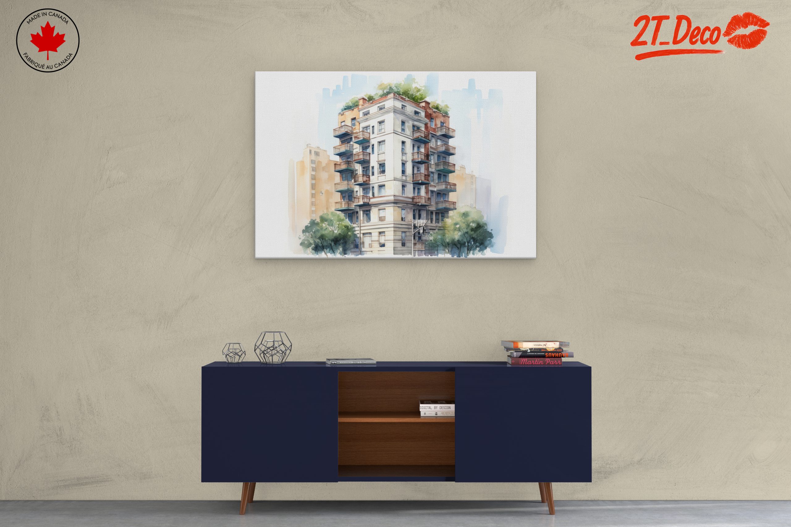 Contemporary Urban Building Artwork - Image 3