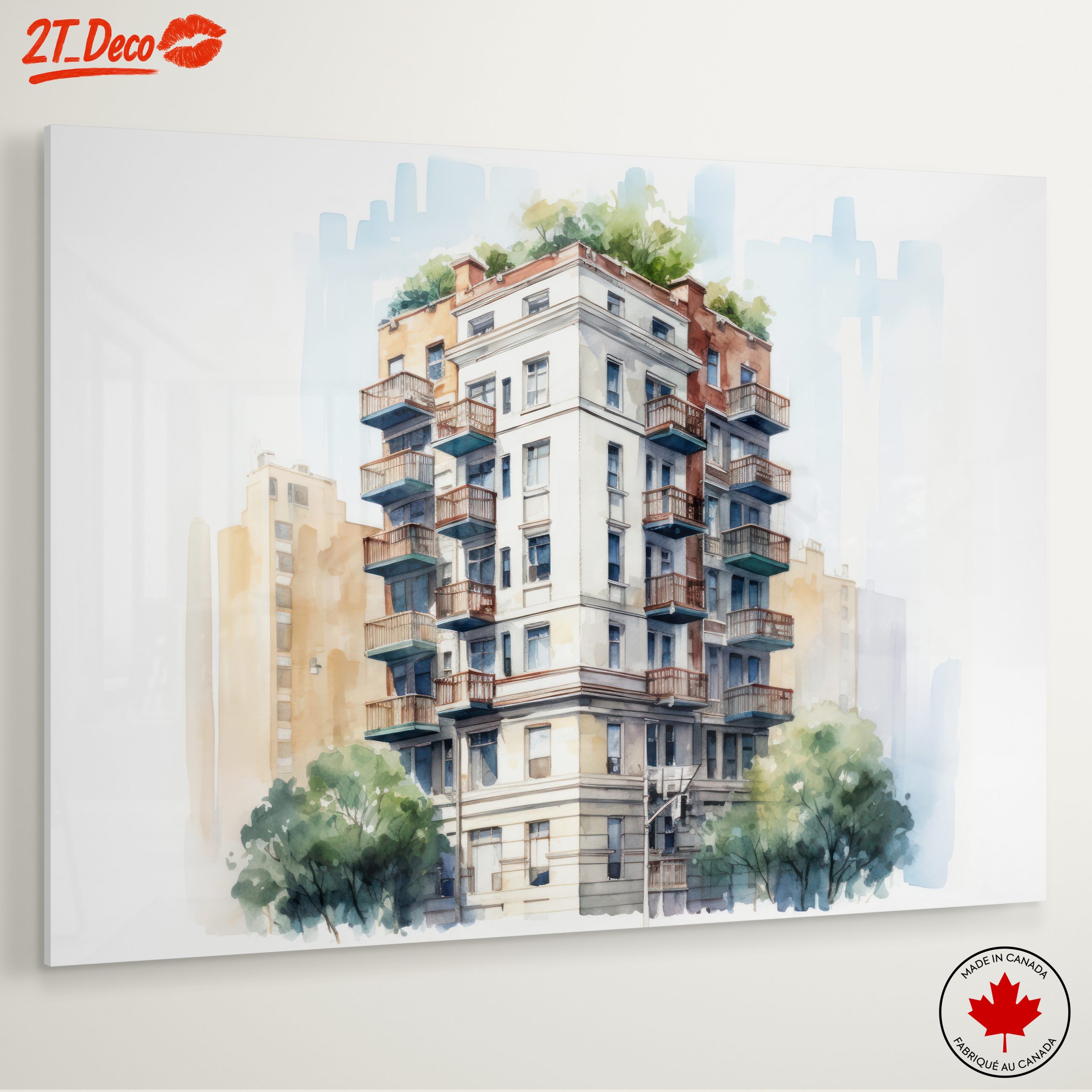 Contemporary Urban Building Artwork - Image 6