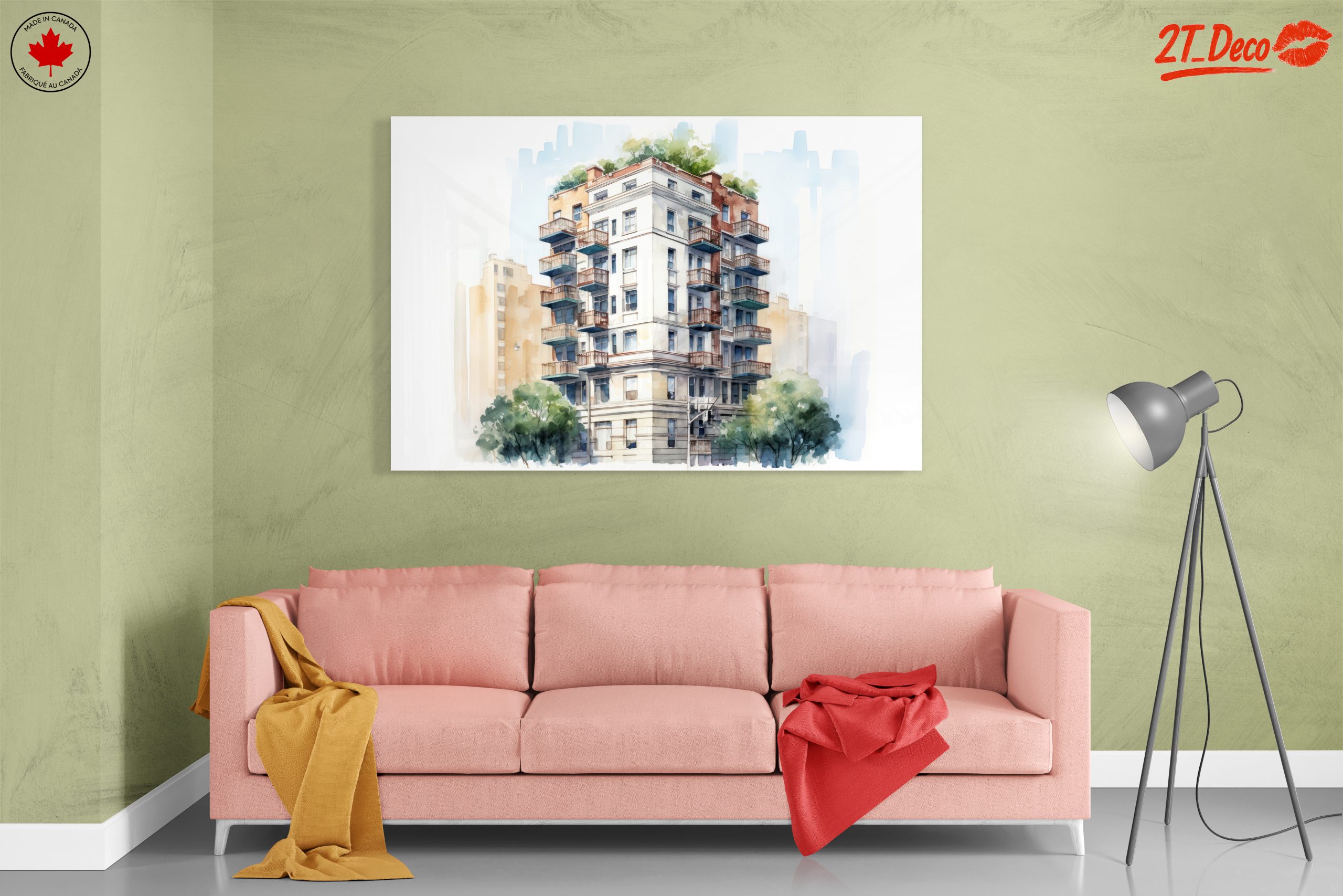 Contemporary Urban Building Artwork - Image 7