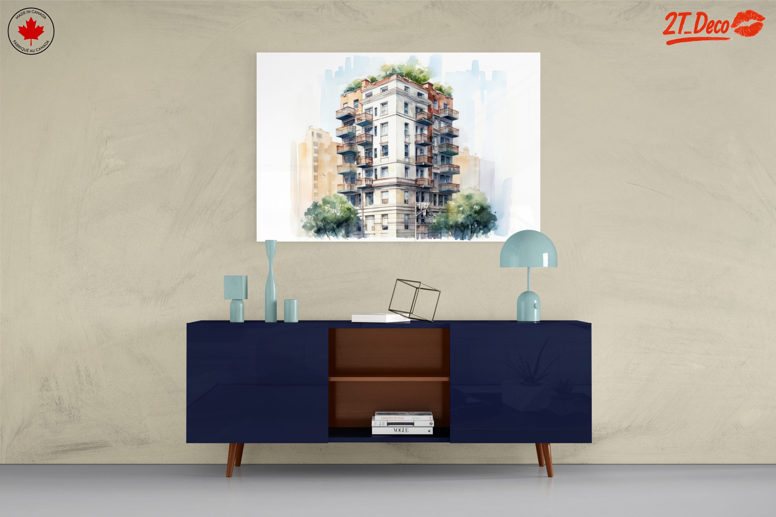 Contemporary Urban Building Artwork - Image 8