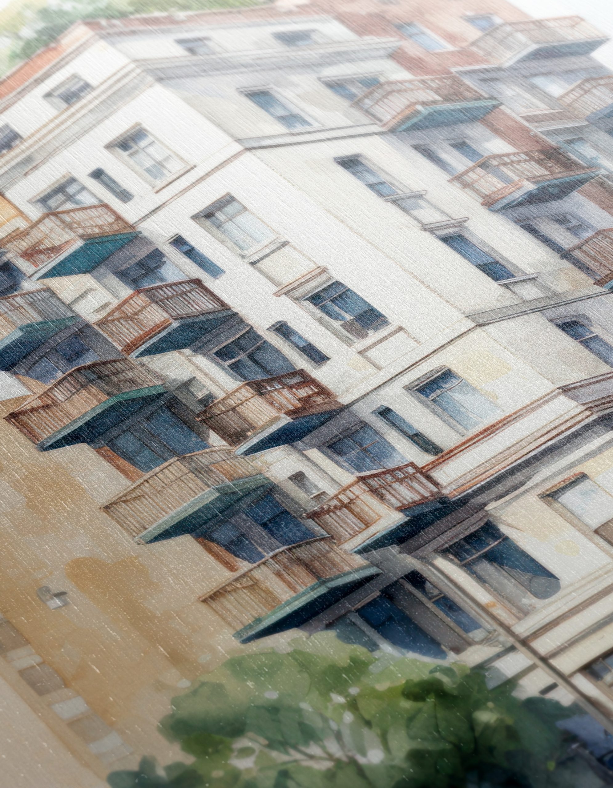 Contemporary Urban Building Artwork - Image 12