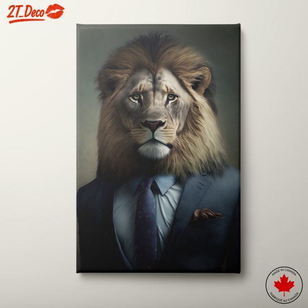 Regal Lion in Suit Artwork