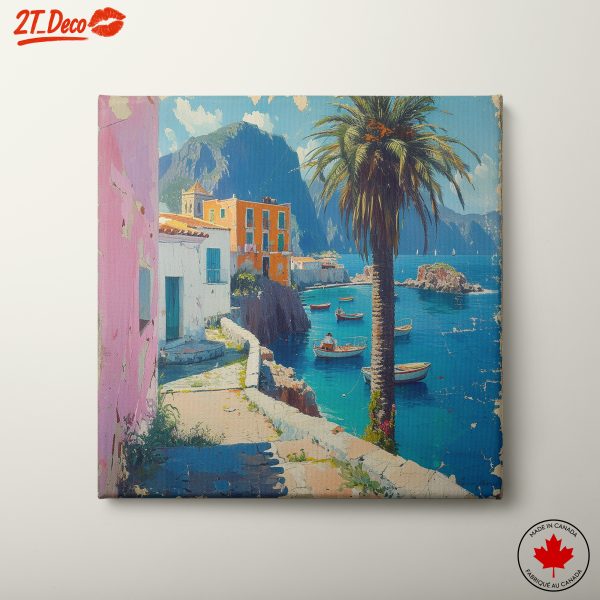 Vibrant Coastal Adventure Art