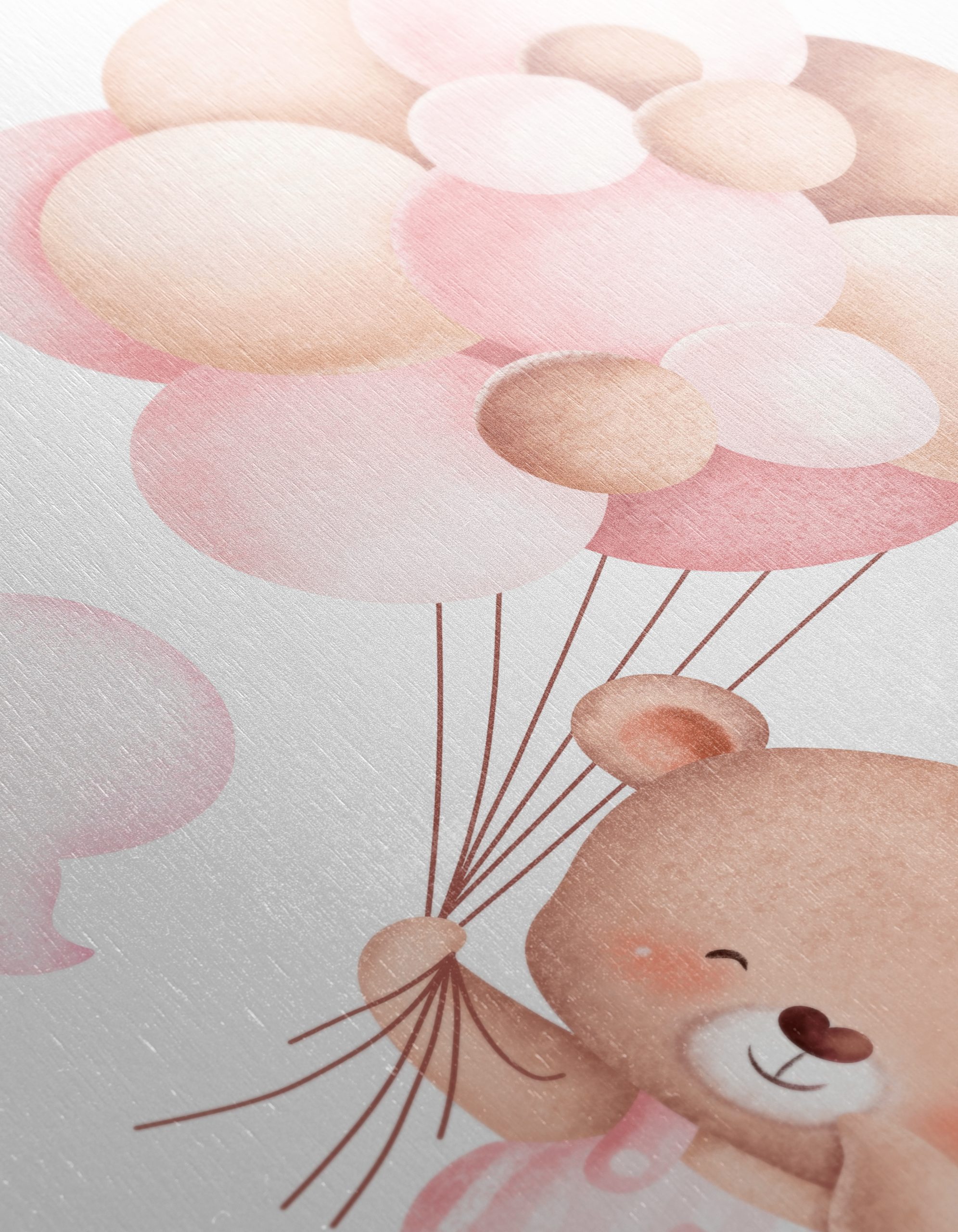Adorable Bear with Balloons Art - Image 12