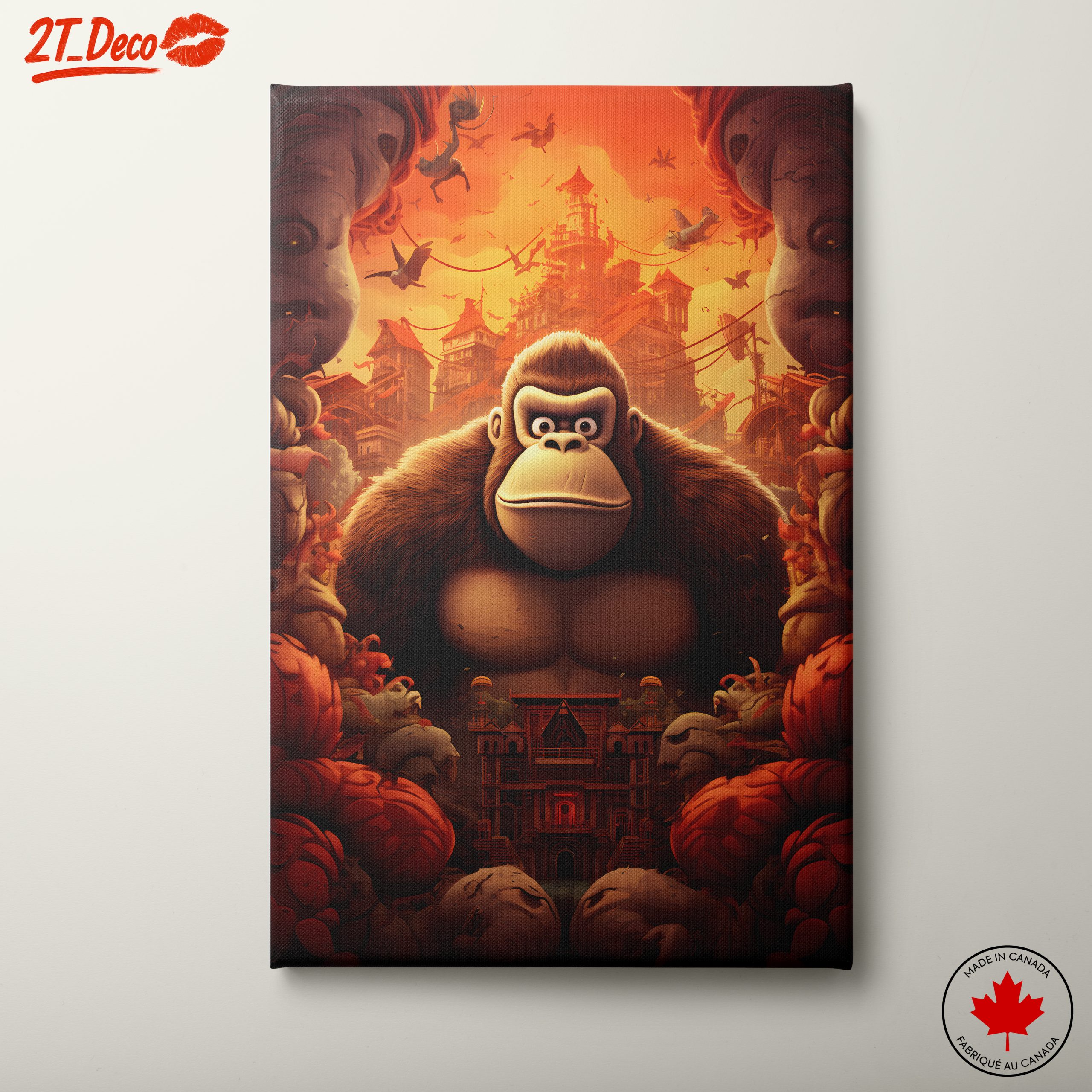 Dynamic Cartoon Character in Vibrant Setting