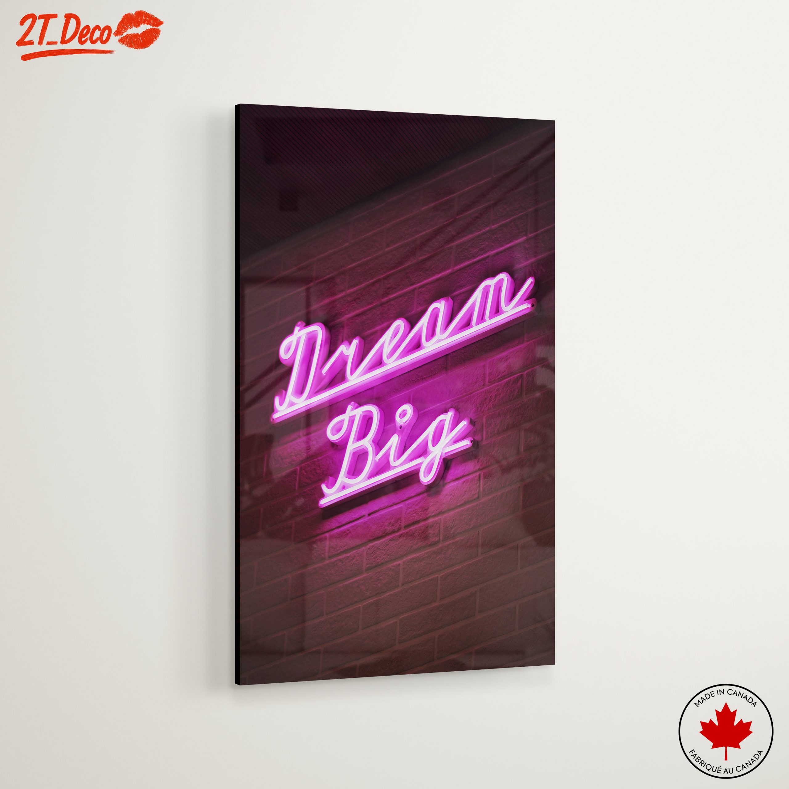 Dream Big Neon Inspirational Wall Art - Image 6