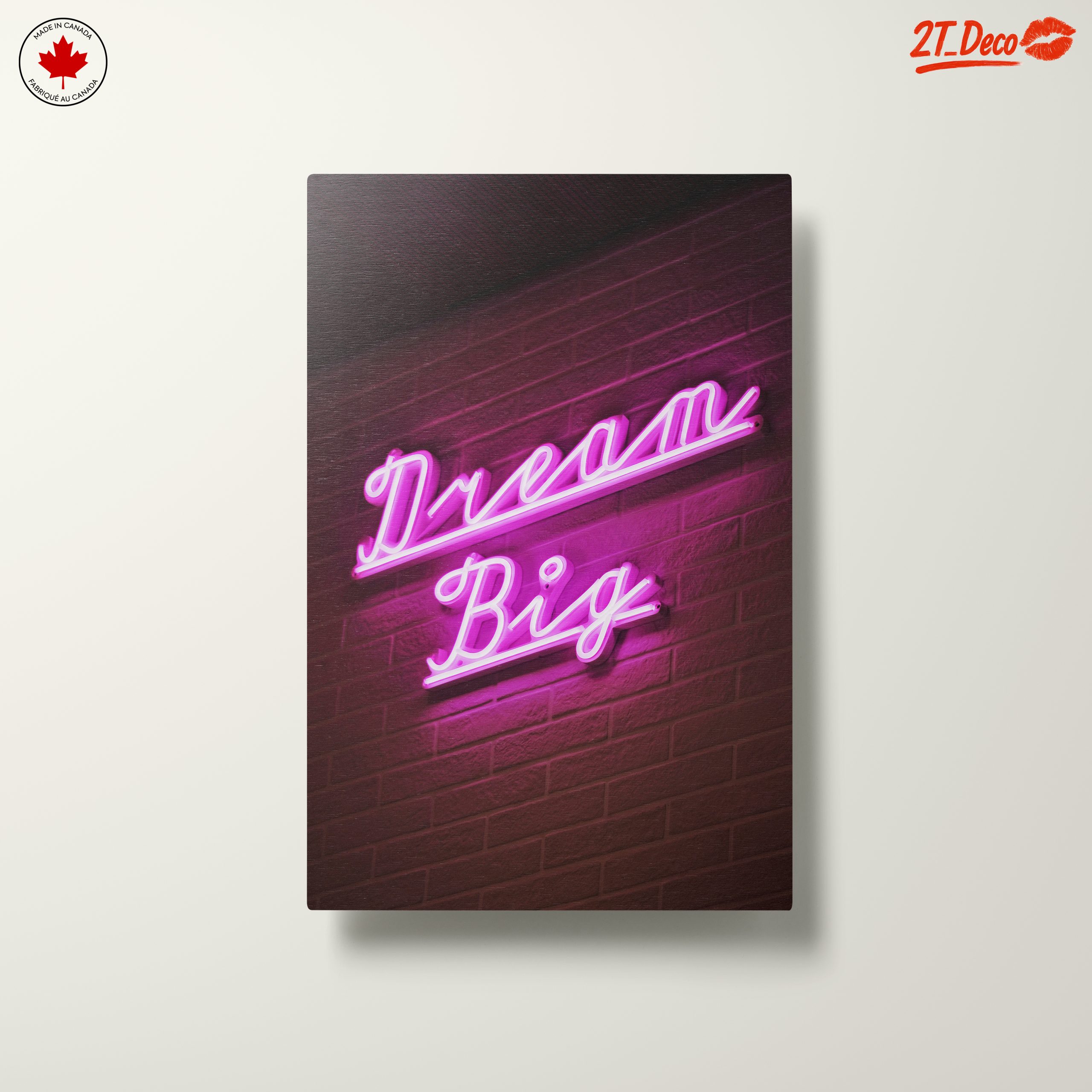 Dream Big Neon Inspirational Wall Art - Image 10
