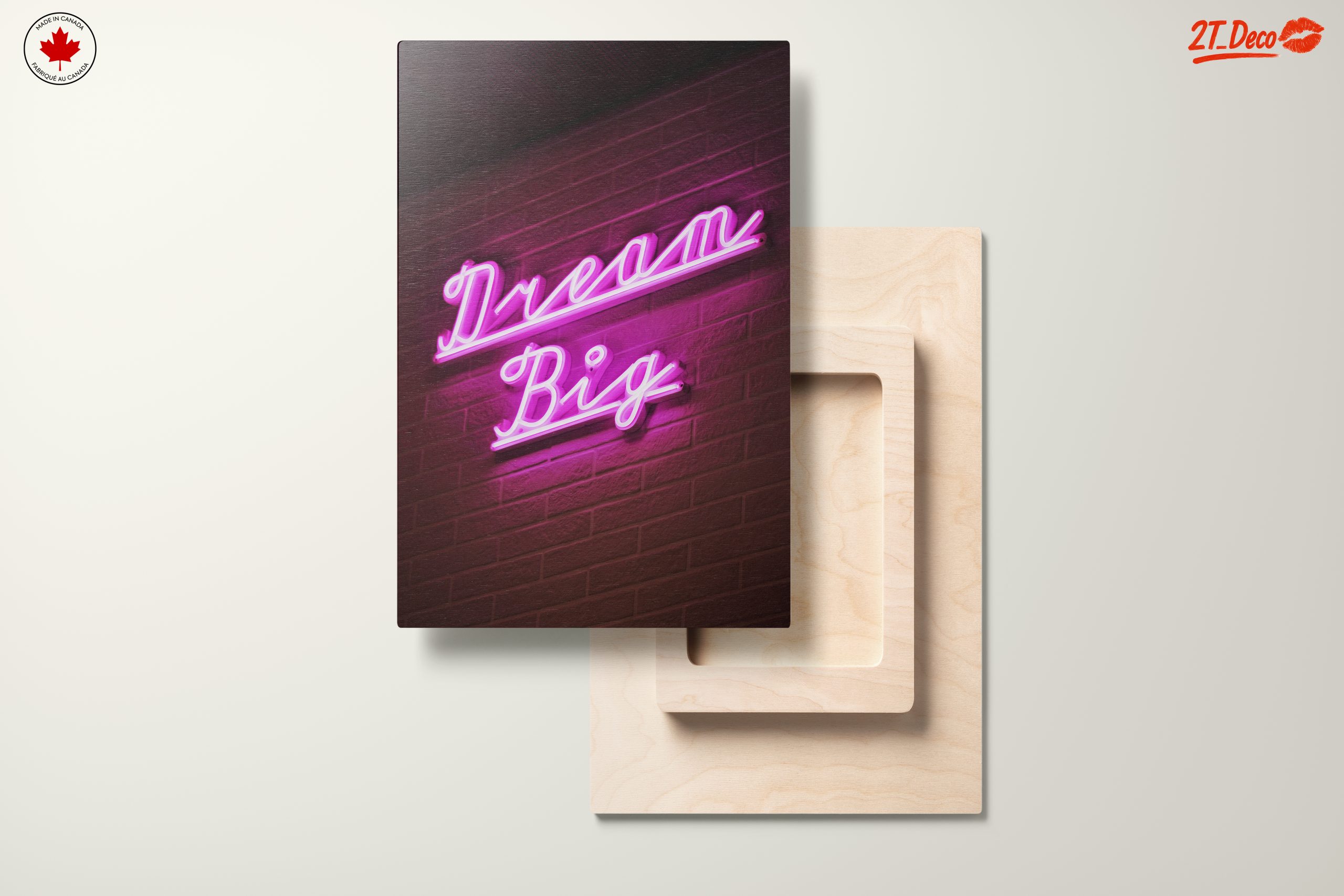 Dream Big Neon Inspirational Wall Art - Image 11