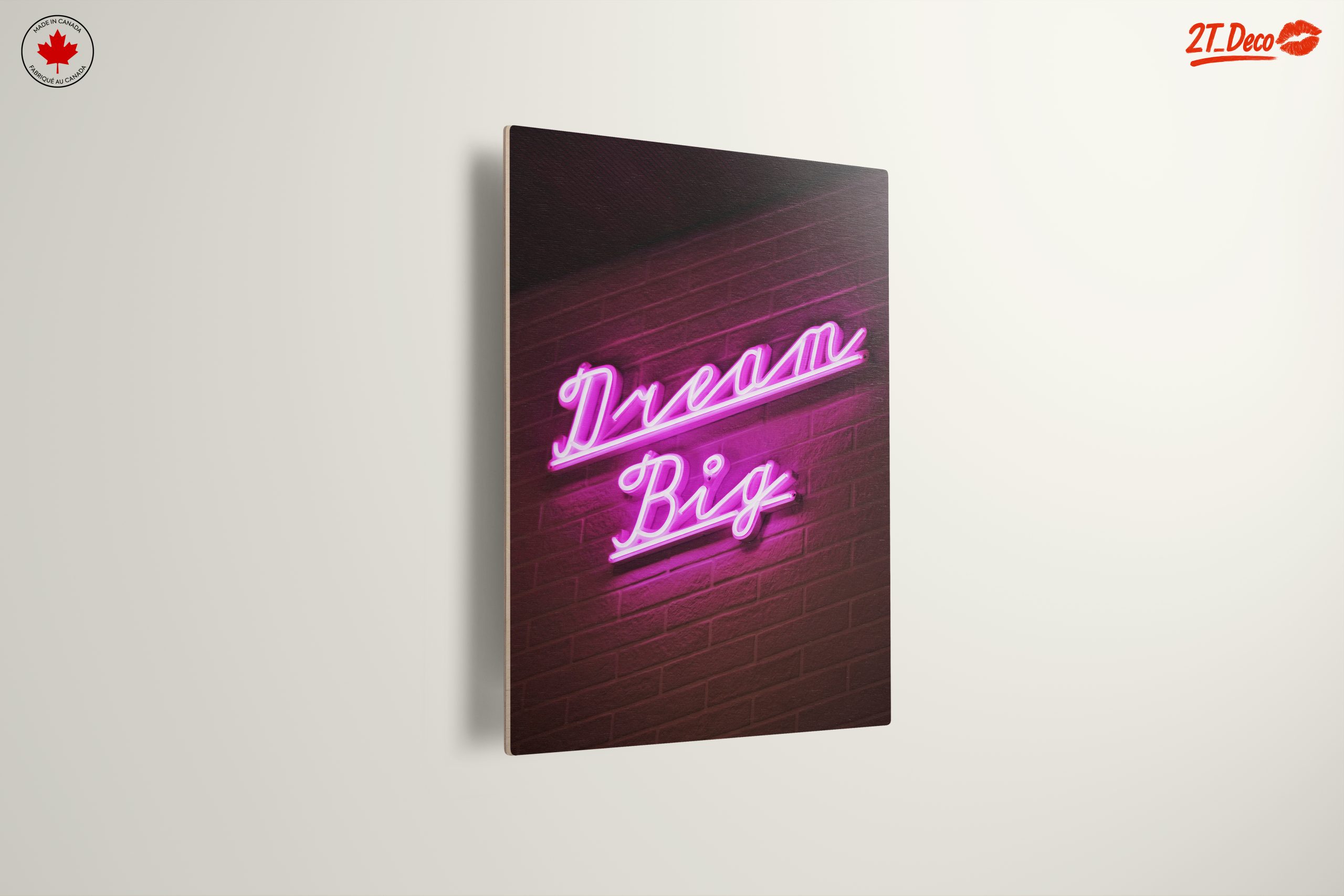 Dream Big Neon Inspirational Wall Art - Image 13