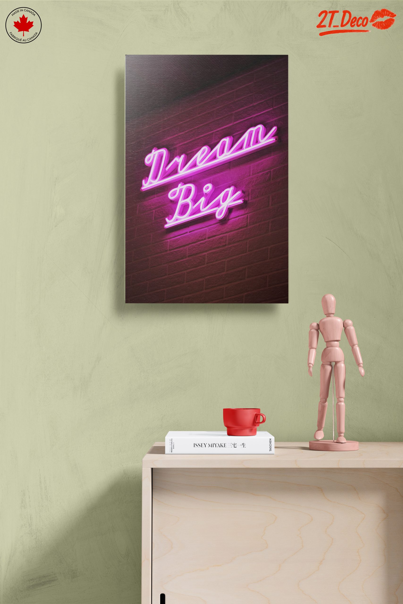 Dream Big Neon Inspirational Wall Art - Image 14