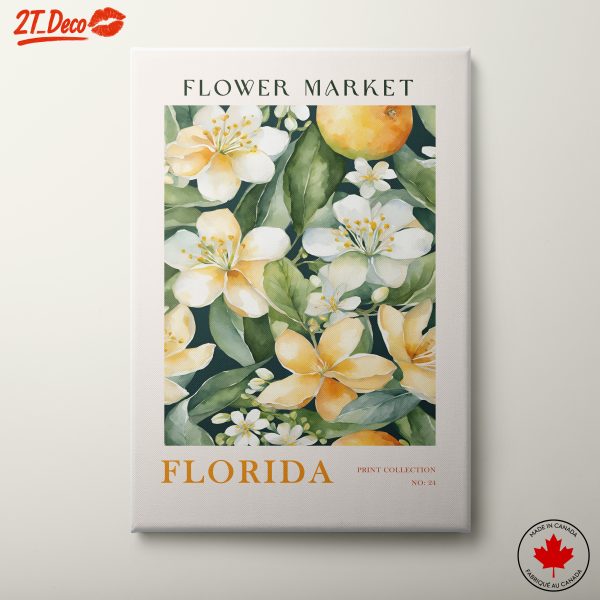 Flower Market Art with Florida Citrus