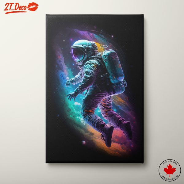 Vibrant Astronaut in Cosmic Space 3