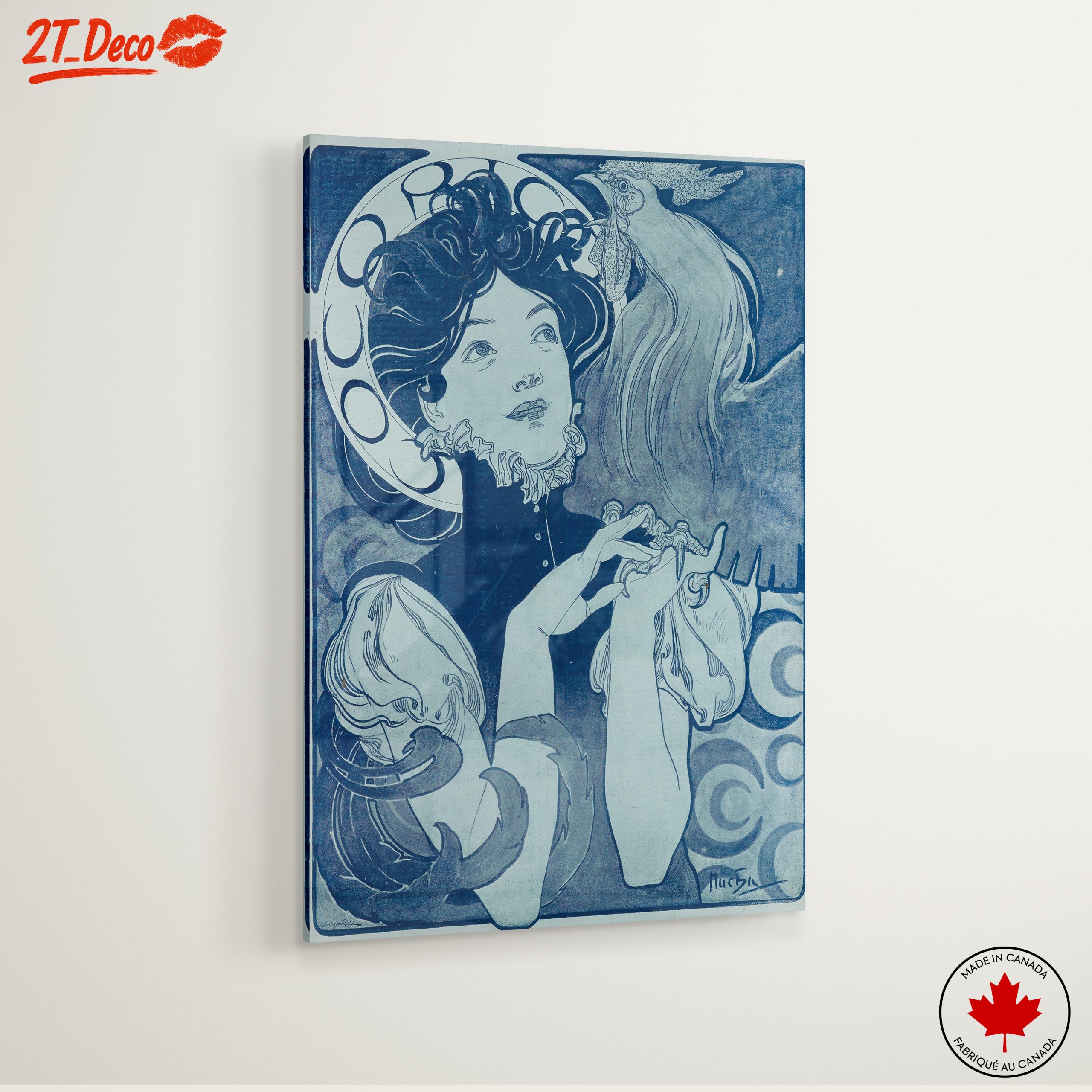 Stylized Portrait of a Woman with a Rooster - Image 6